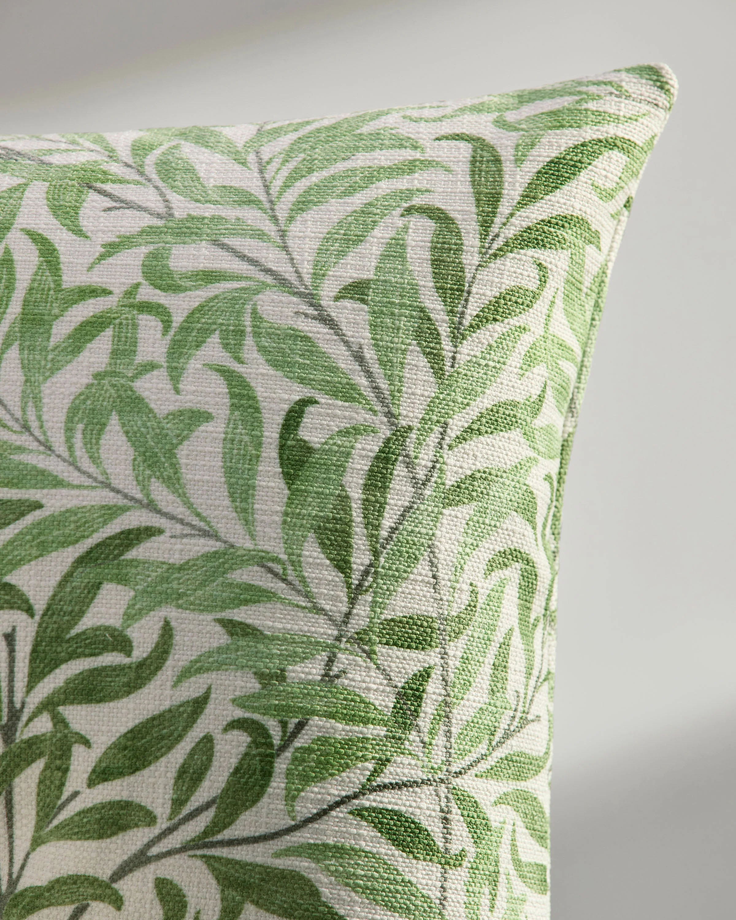 Willow Boughs Garden Sage Woven Throw Pillow by Morris & Co. - Image 6