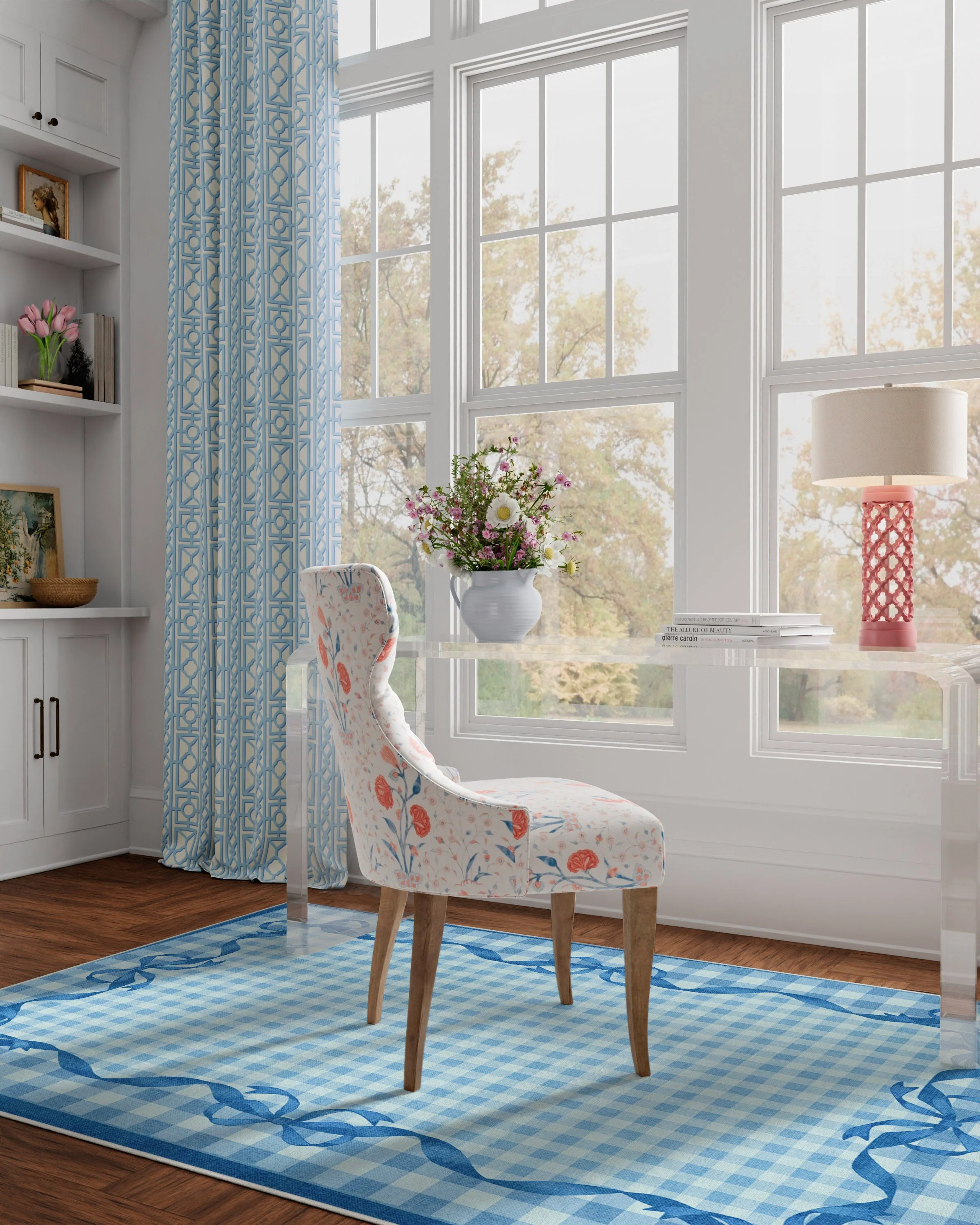 Audrey Blue Flatwoven Rug by Mrs. Alice - Image 3