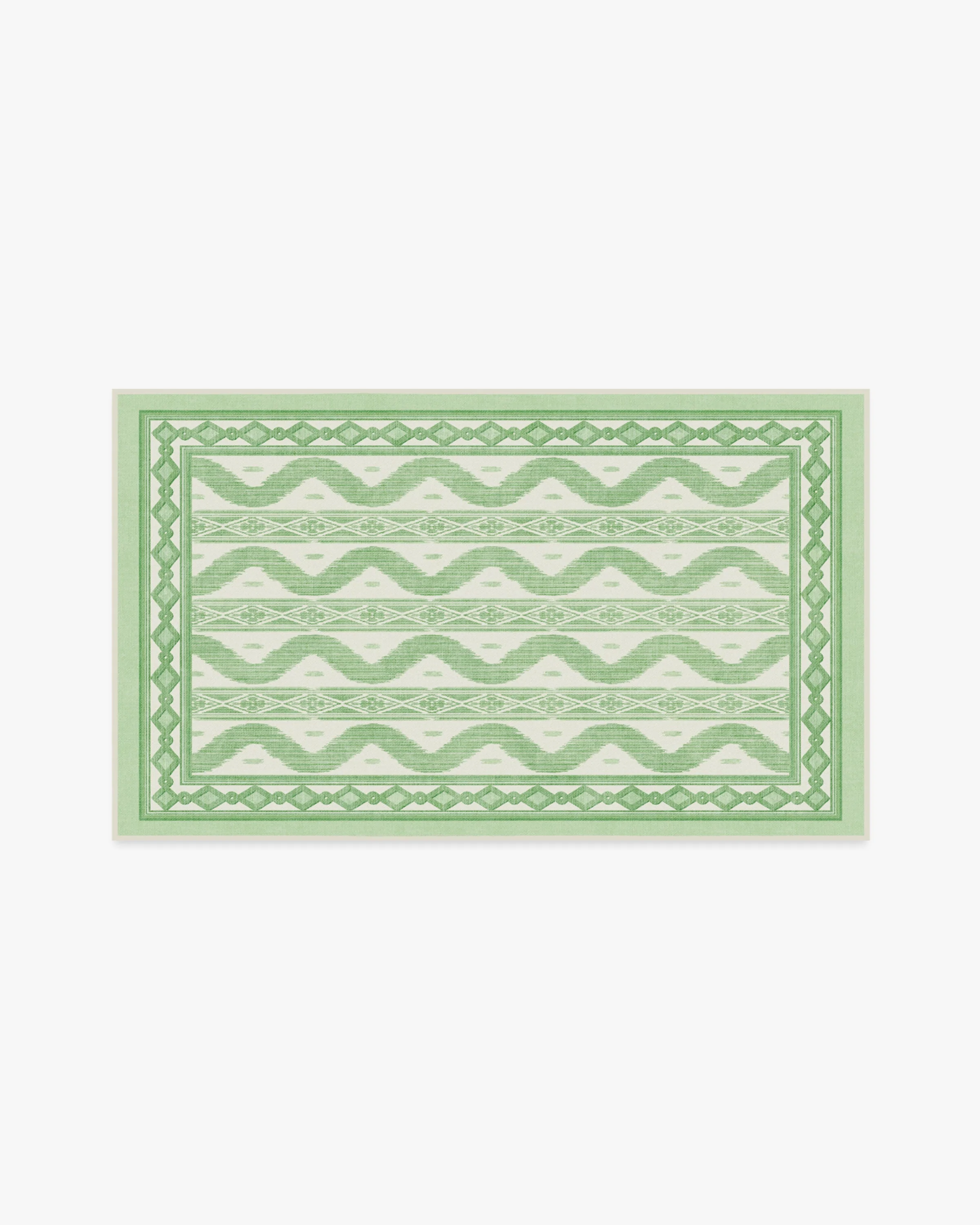 Ava Ikat Green Flatwoven Rug by Mrs. Alice - Image 13