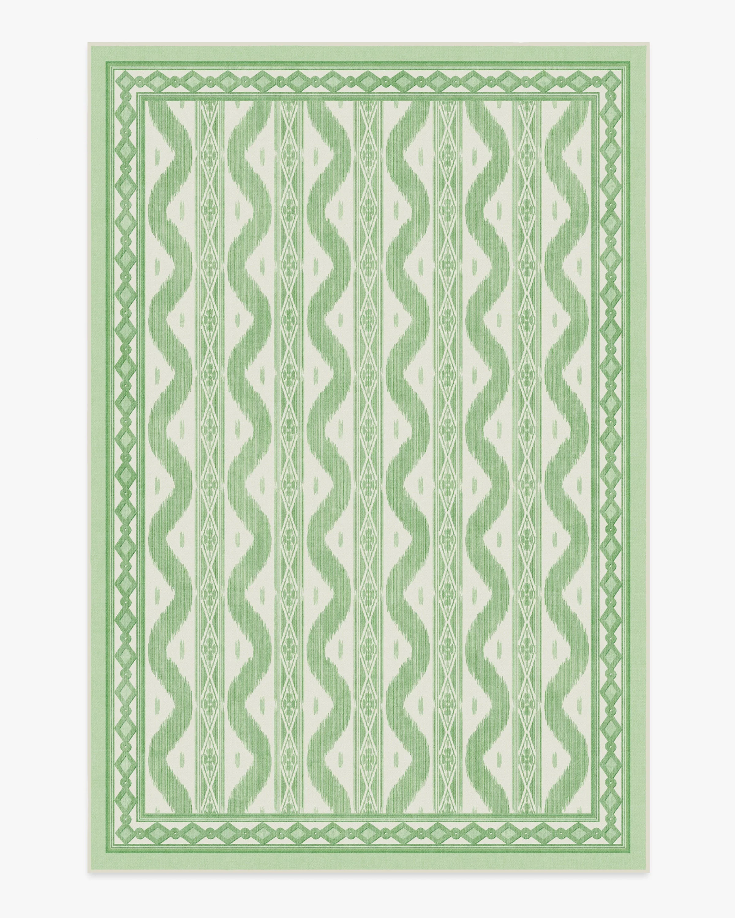 Ava Ikat Green Flatwoven Rug by Mrs. Alice - Image 15