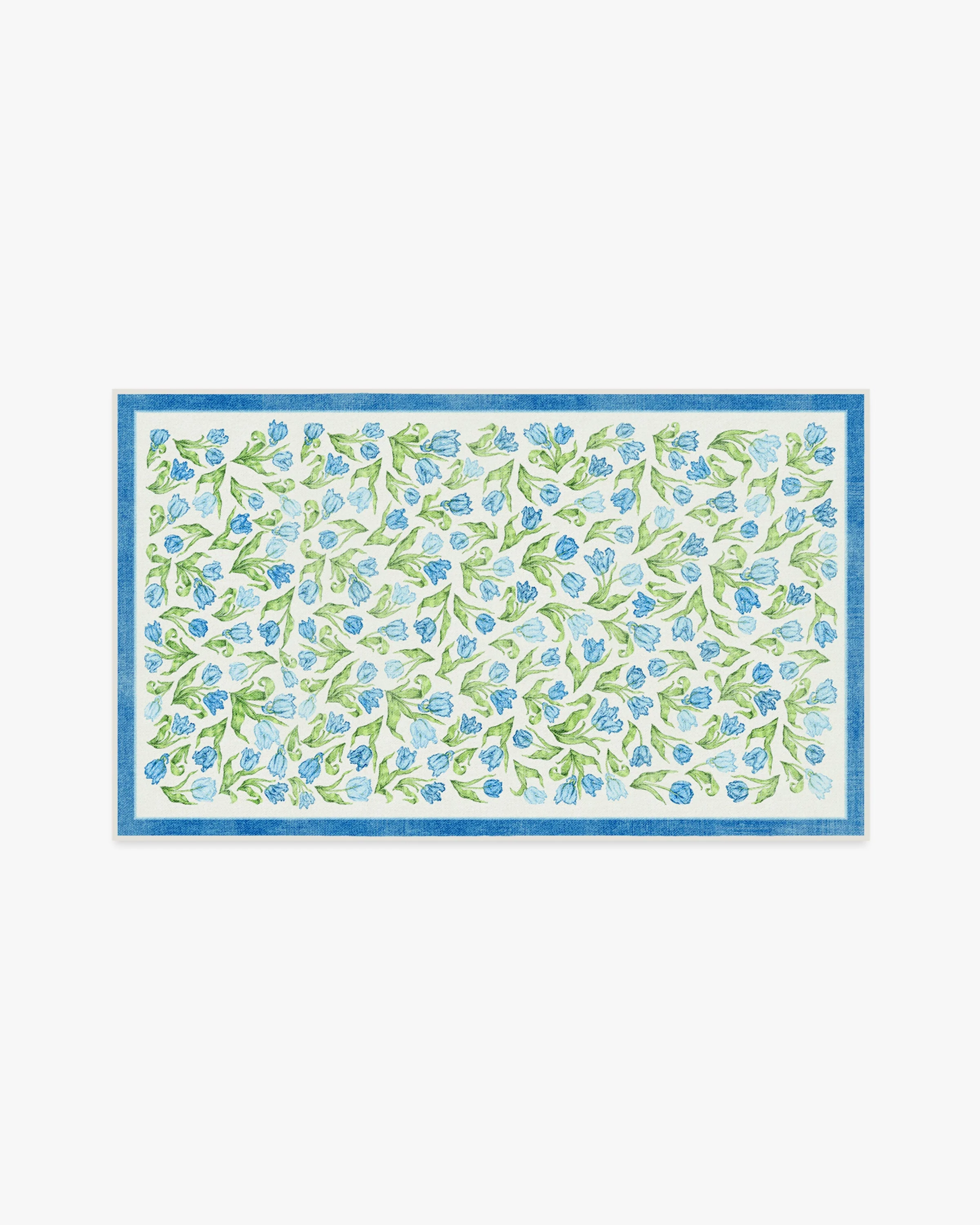 Garden Party Blue Flatwoven Rug by Mrs. Alice - Image 13