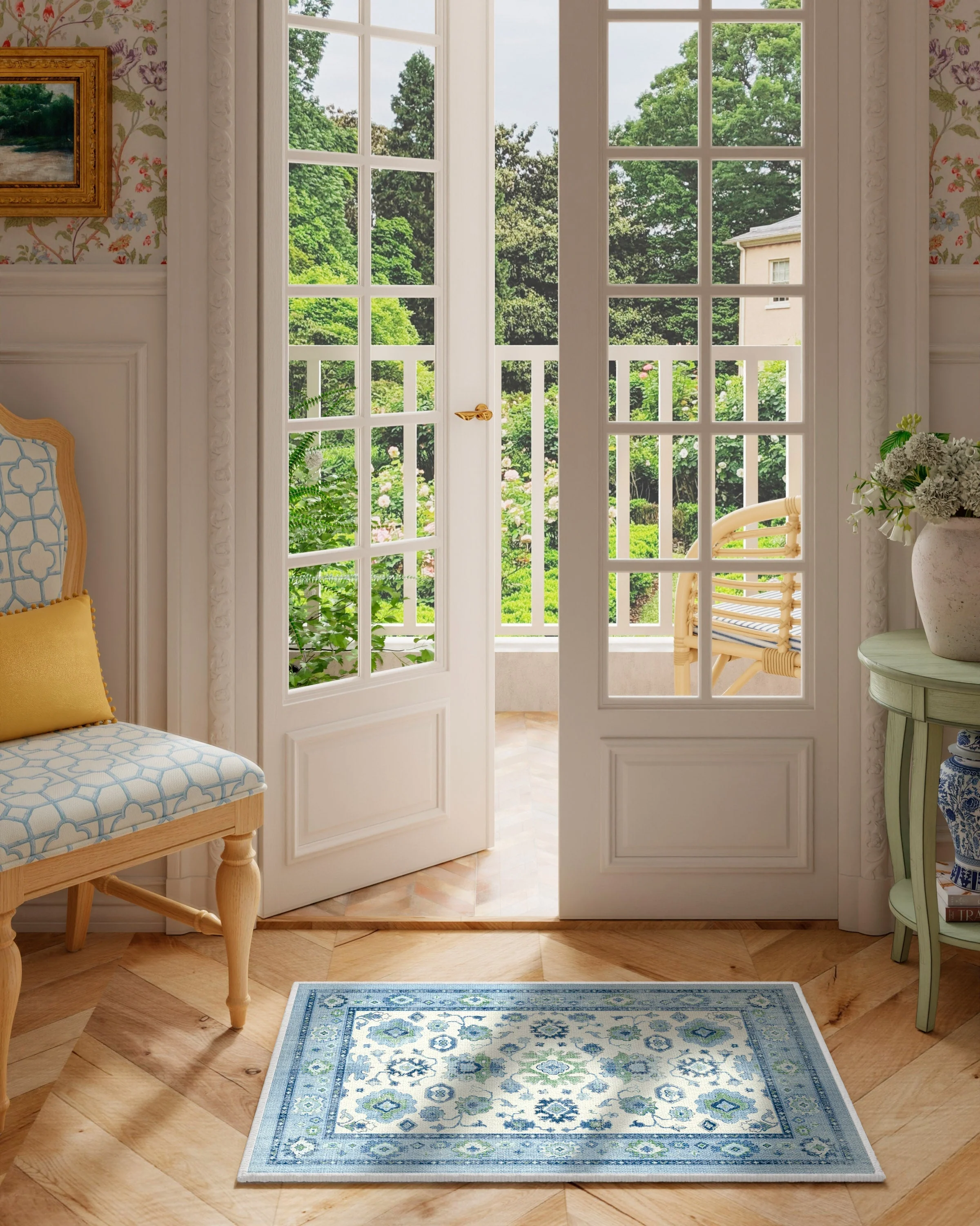 Serena Blue Rug by Mrs. Alice - Image 16