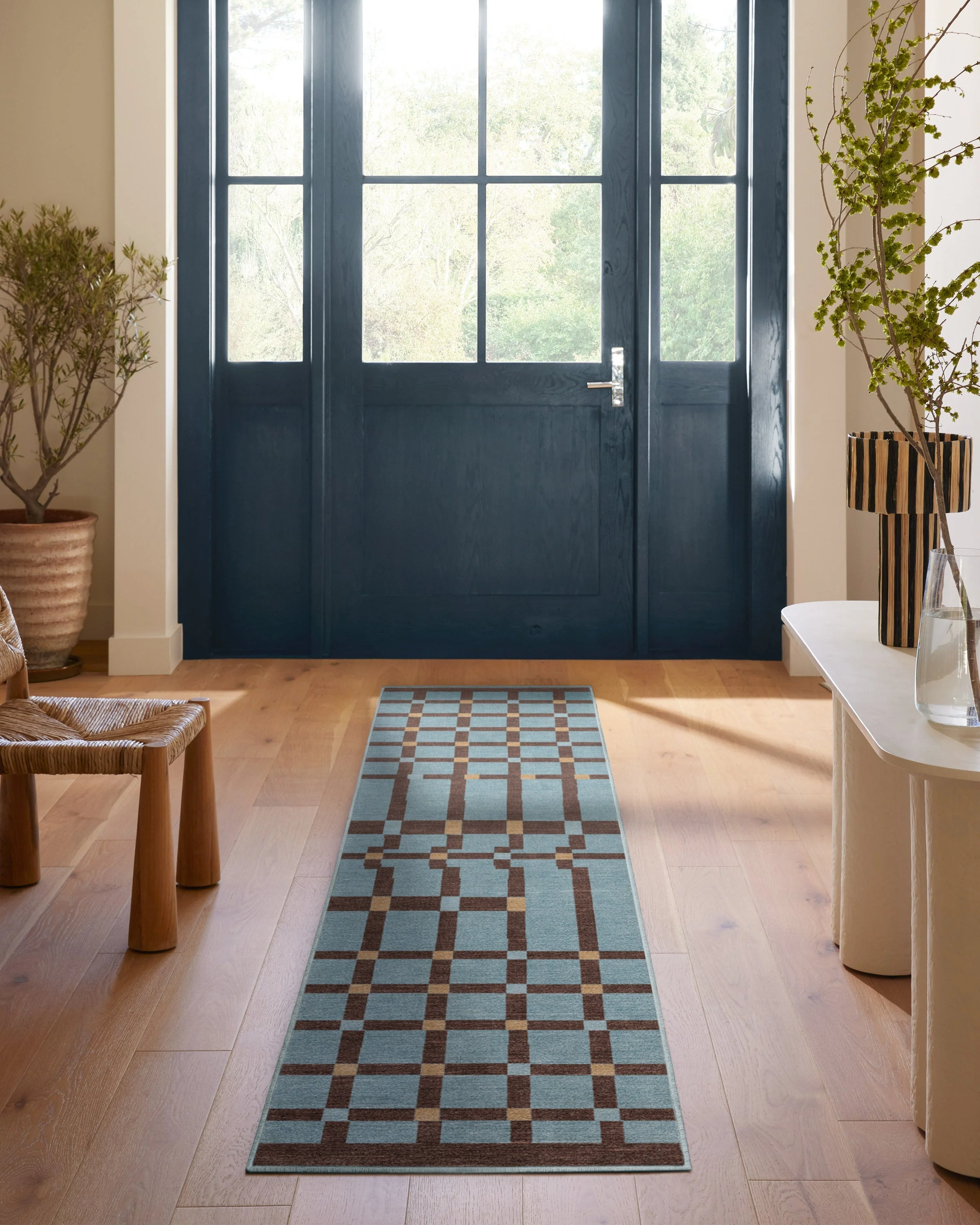 Nano Slate Blue Flatwoven Rug - Image 2