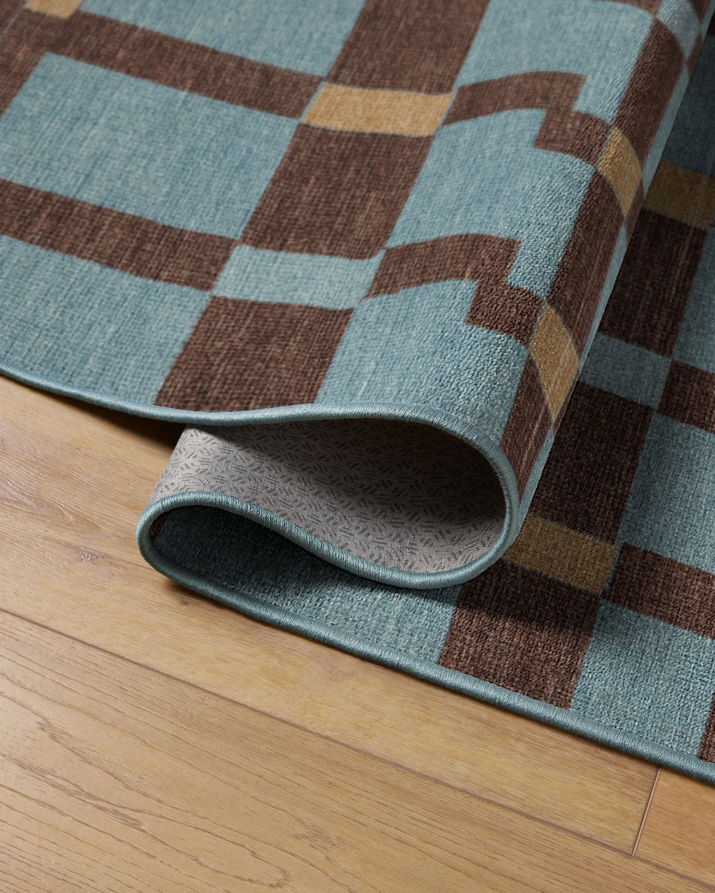 Nano Slate Blue Flatwoven Rug - Image 6