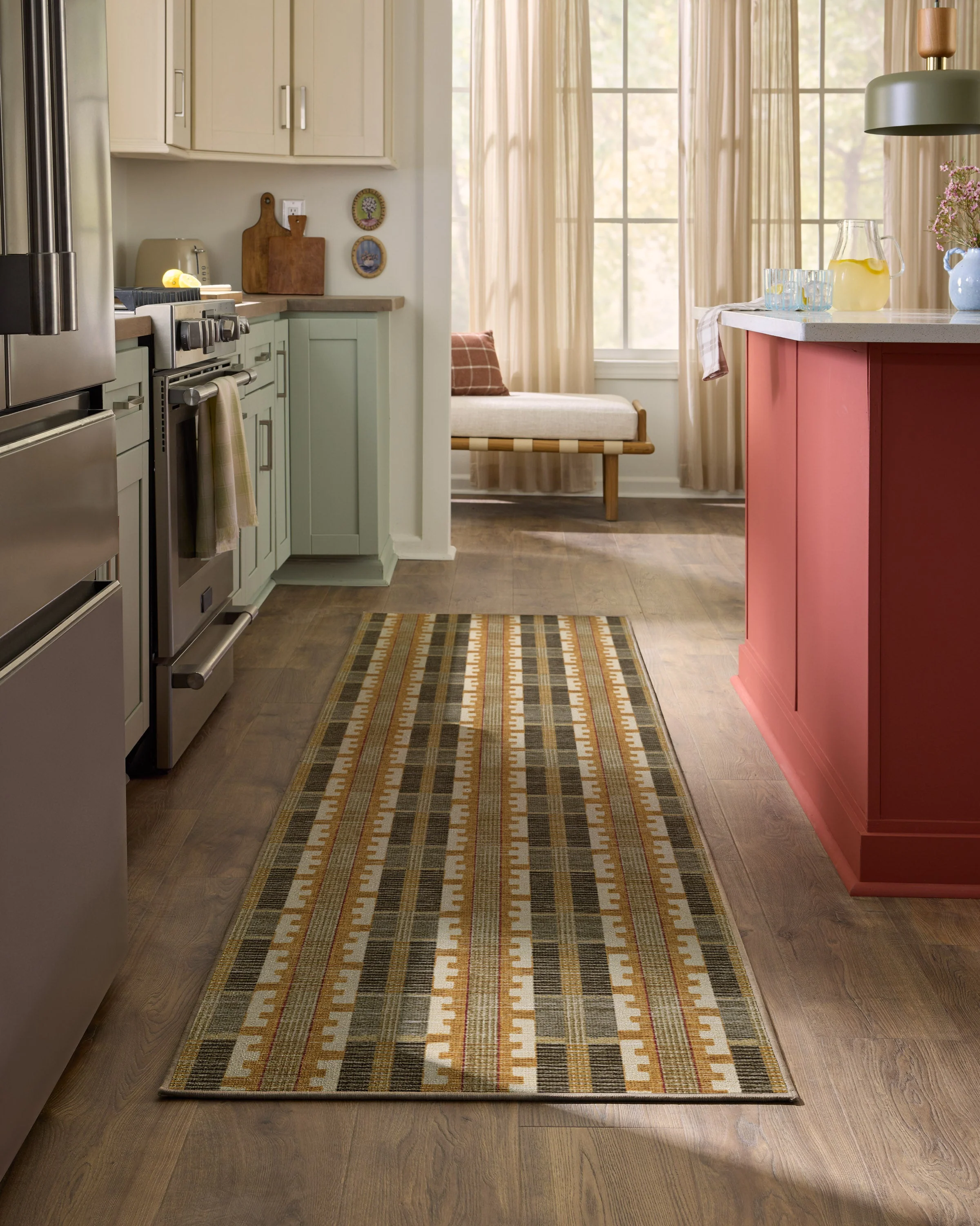 Olin Ochre Flatwoven Rug - Image 5