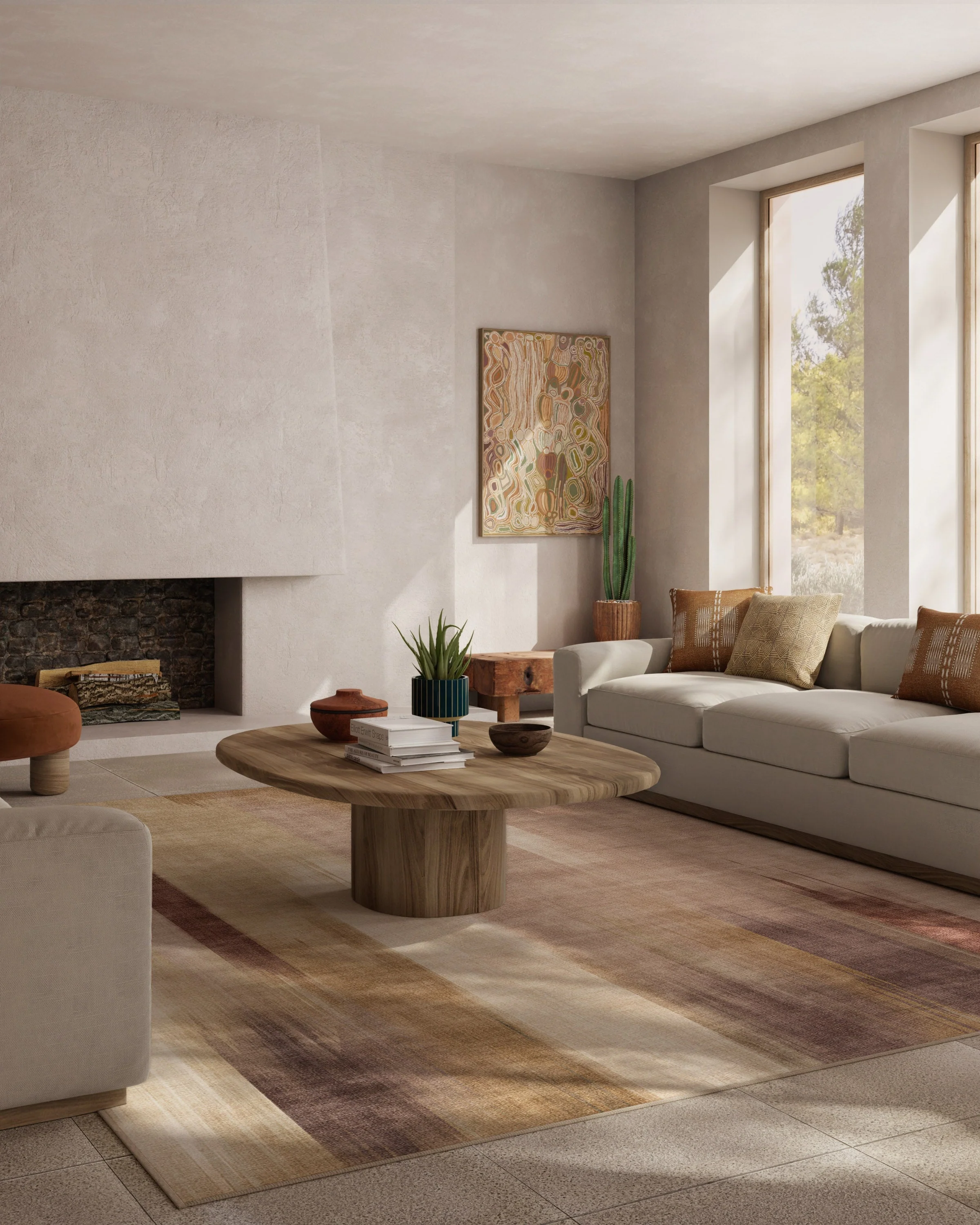 Ombré Mirage Neutral Flatwoven Rug - Image 11