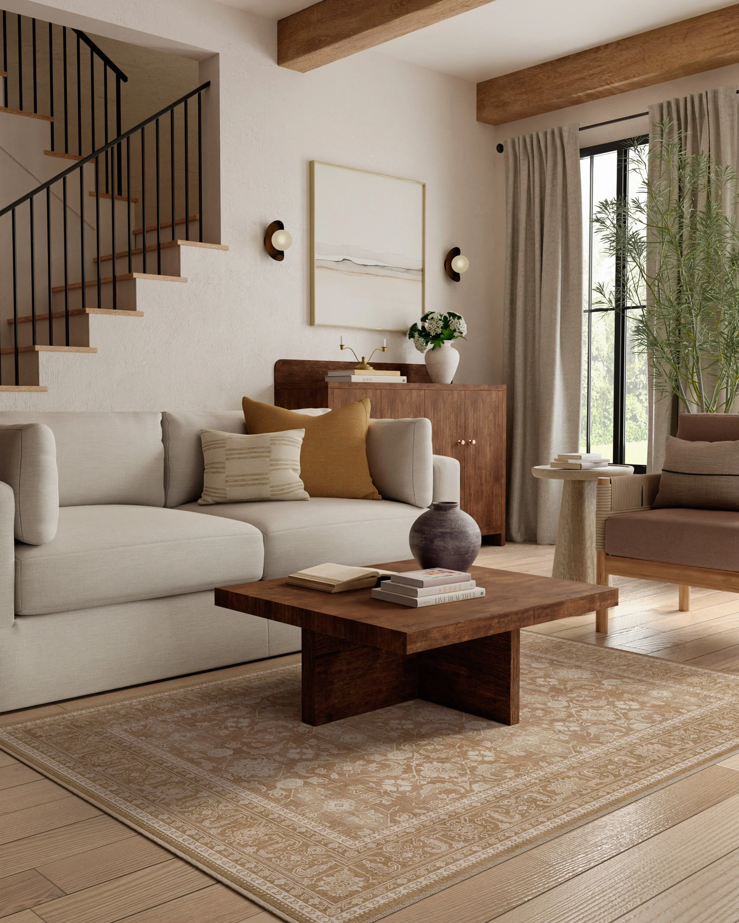 Ophelia Natural Flatwoven Rug - Image 3