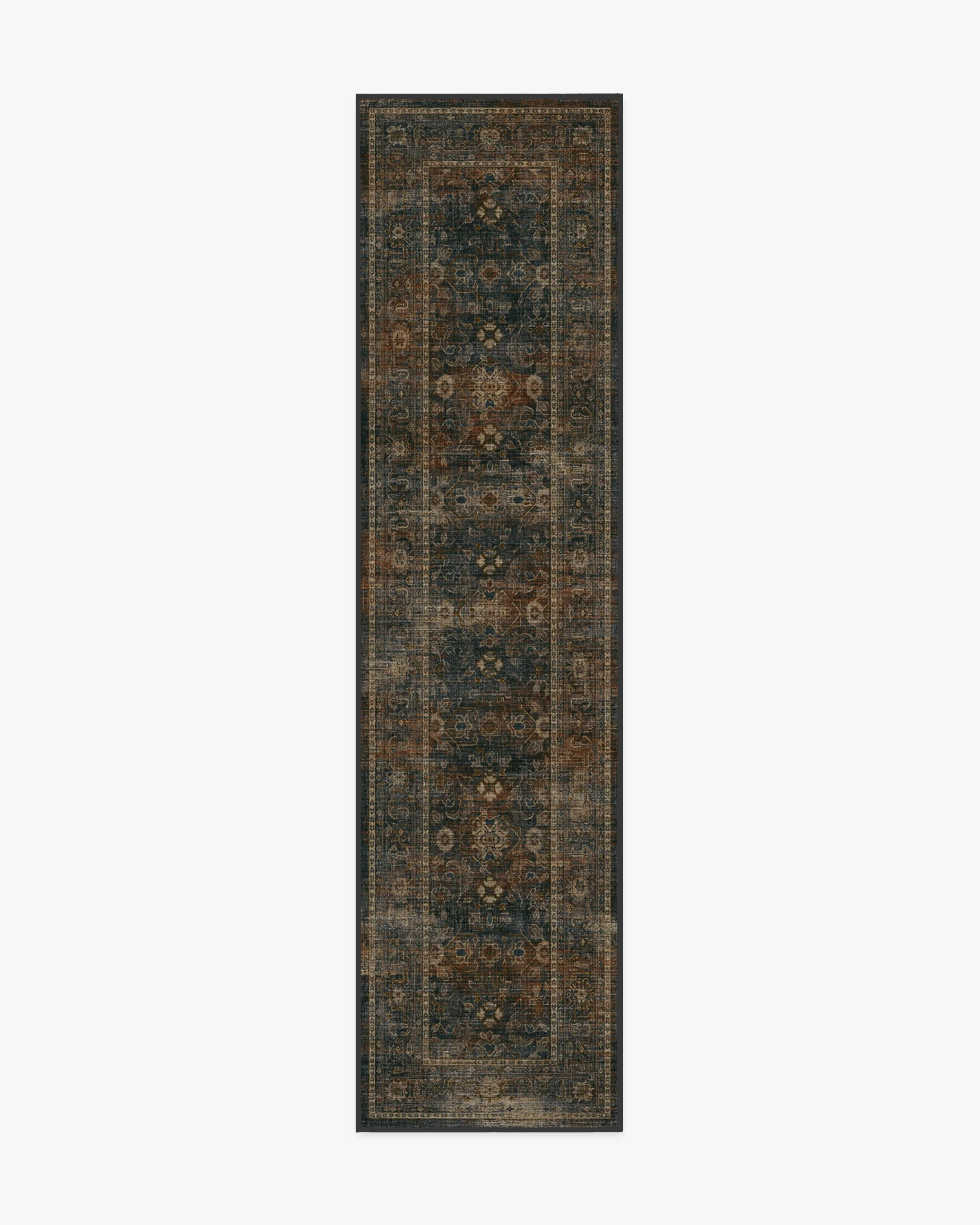 Ophelia Navy & Redwood Rug - Image 4