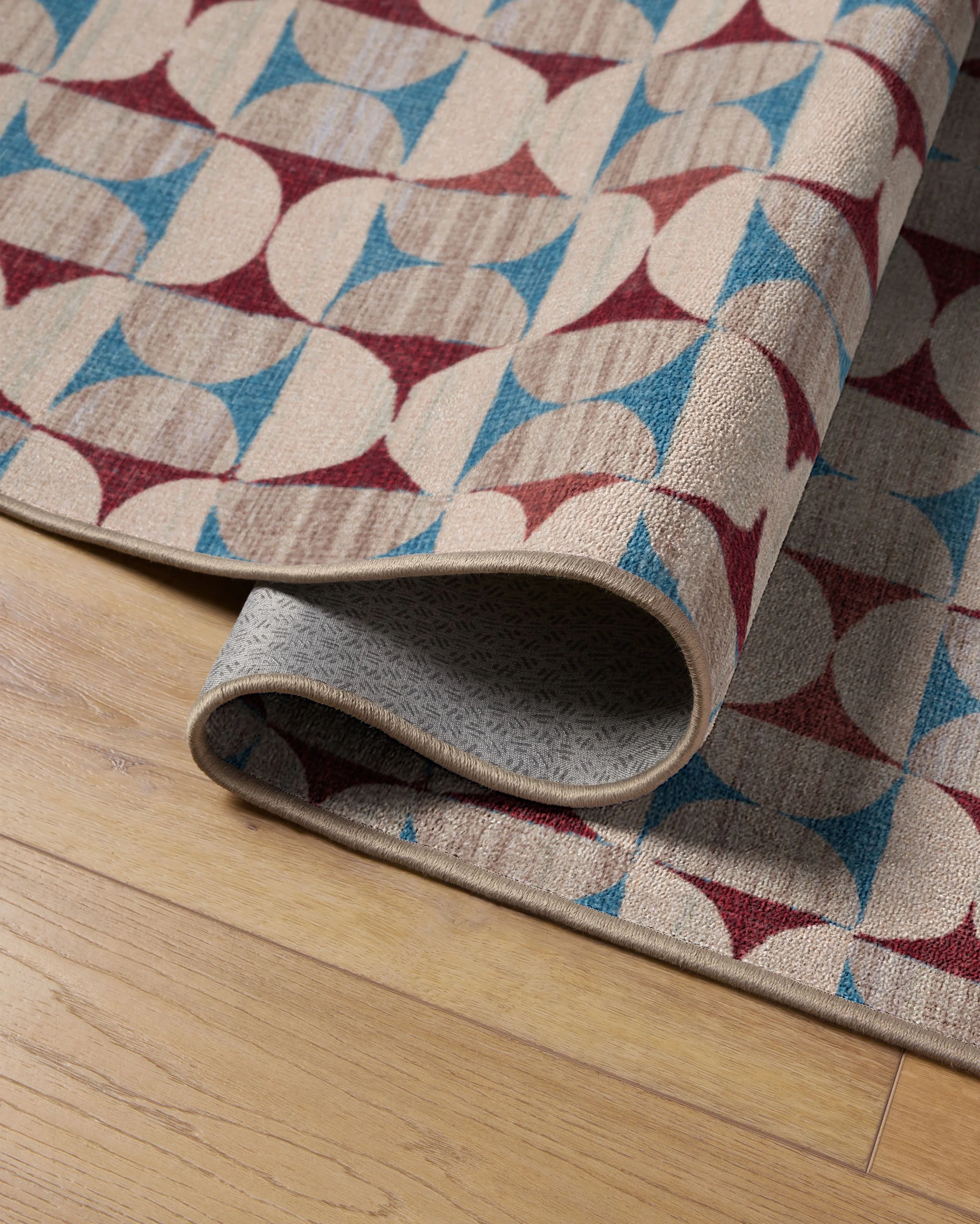 Orana Red & Light Blue Rug - Image 12