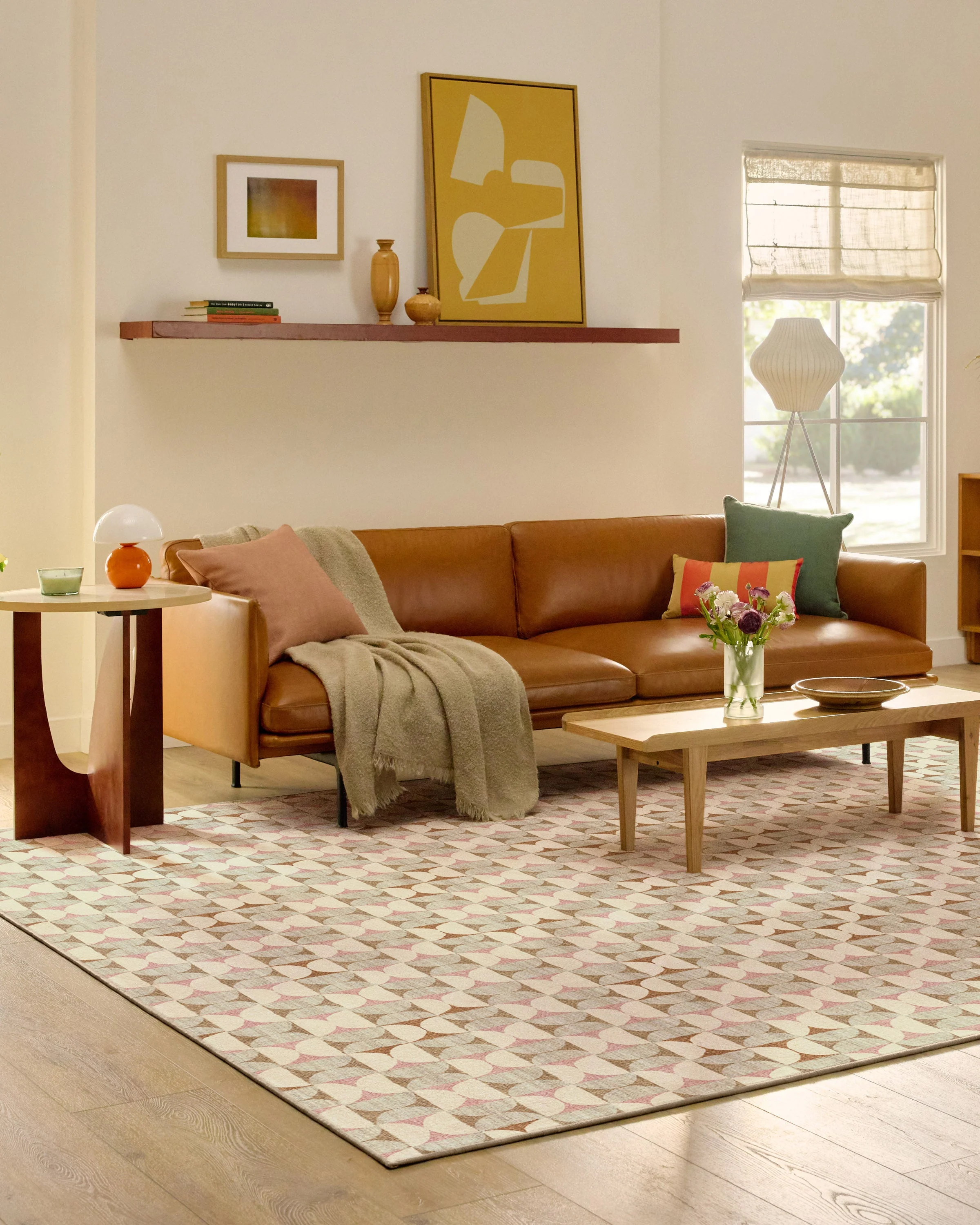Orana Soft Pink & Natural Rug - Image 2