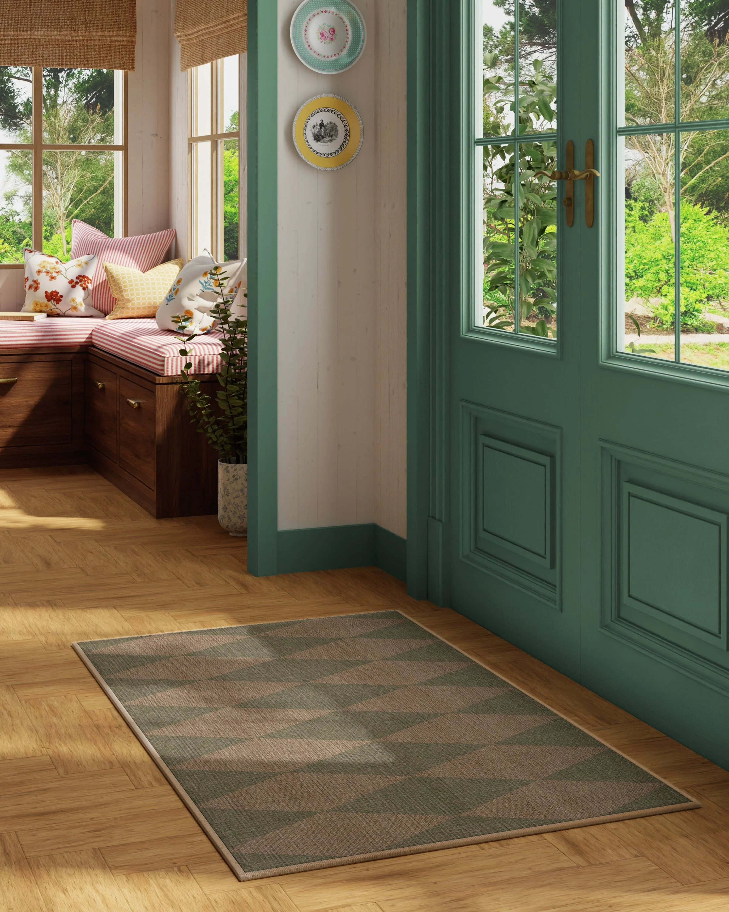Palazzo Sage Green Re-Jute Rug - Image 5
