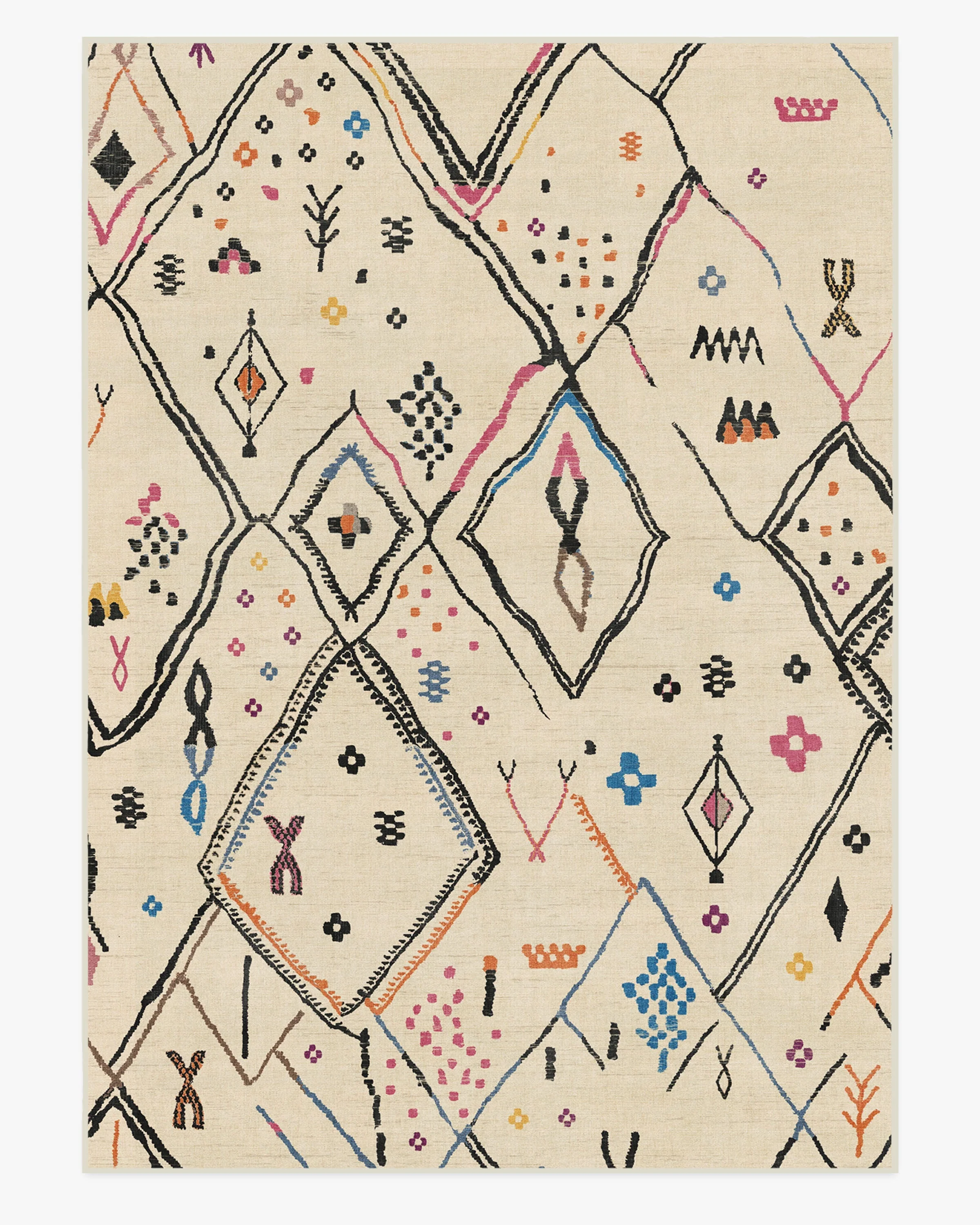 Pamir Ivory Multicolour Rug - Image 8