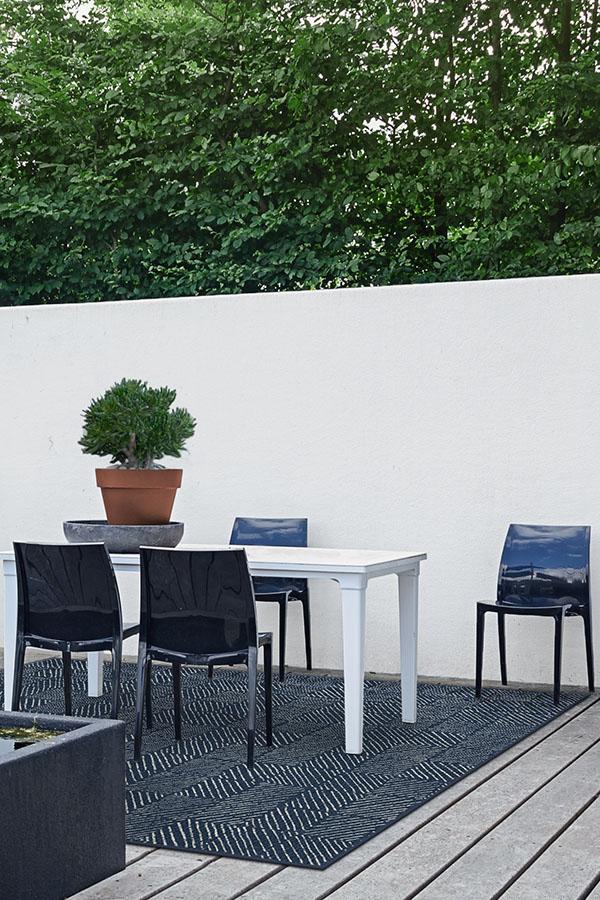 Parquet Navy Outdoor Rug - Image 3