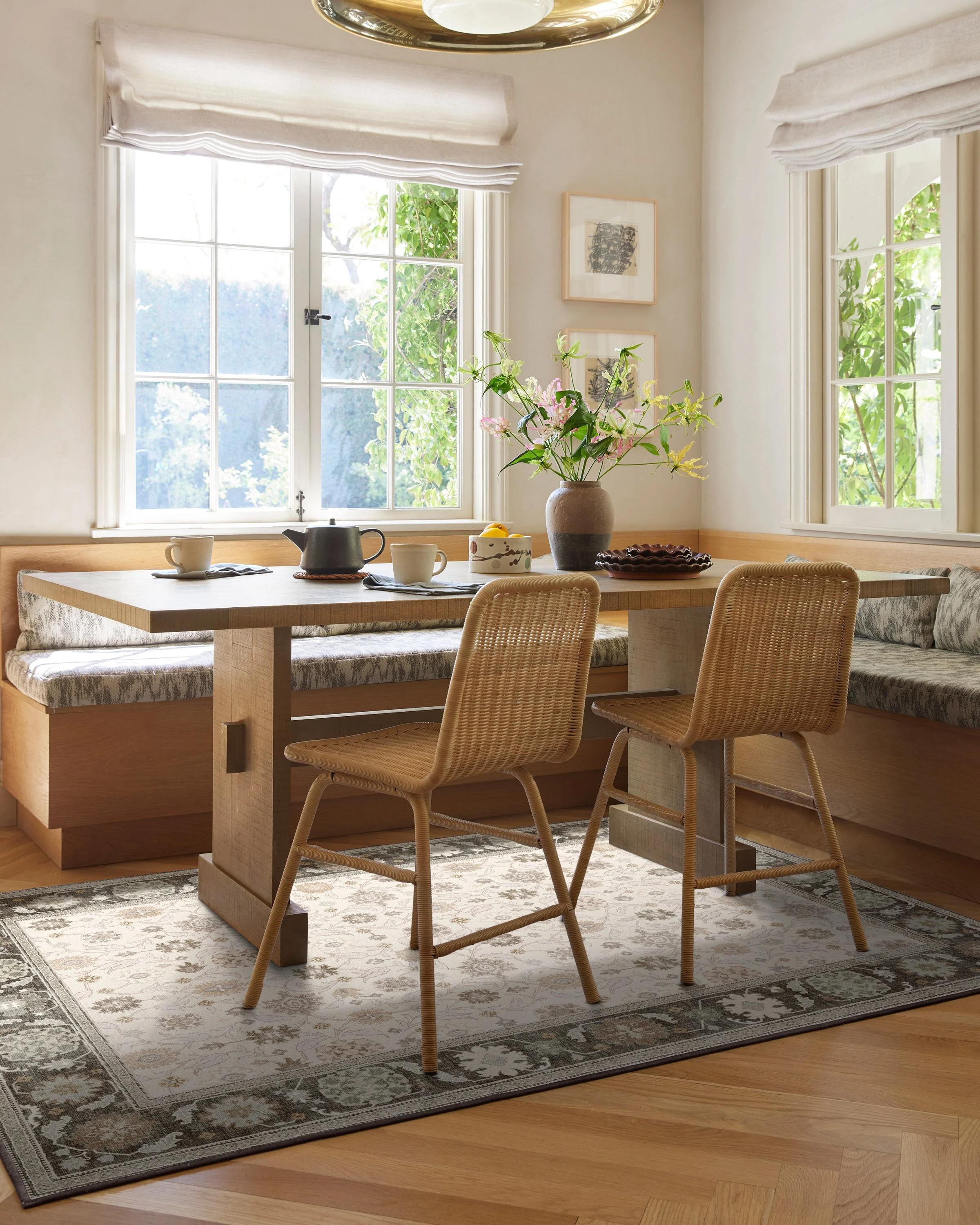Pasha Brown & Cream Flatwoven Rug - Image 10