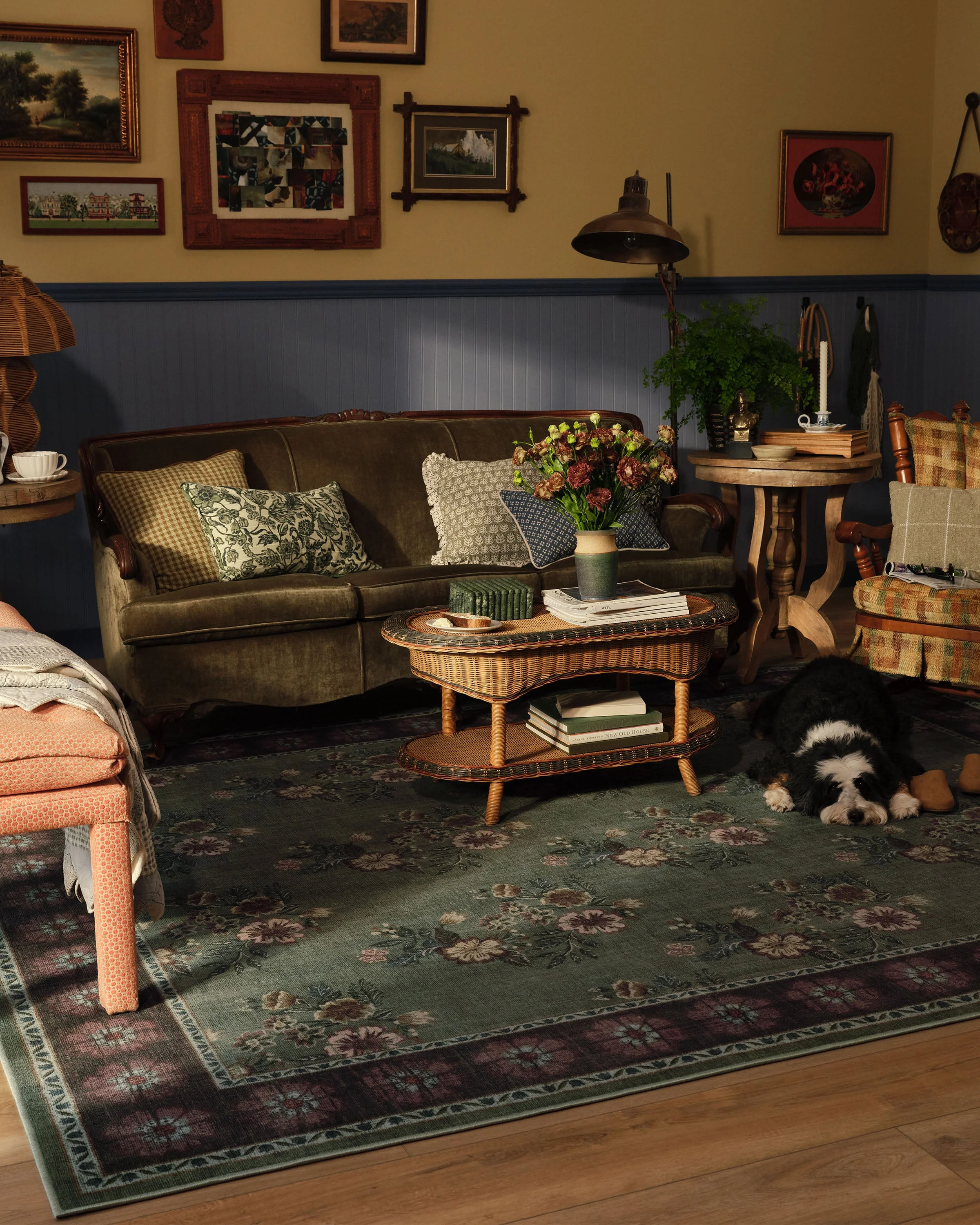 Pennywood Green & Pink Rug - Image 6
