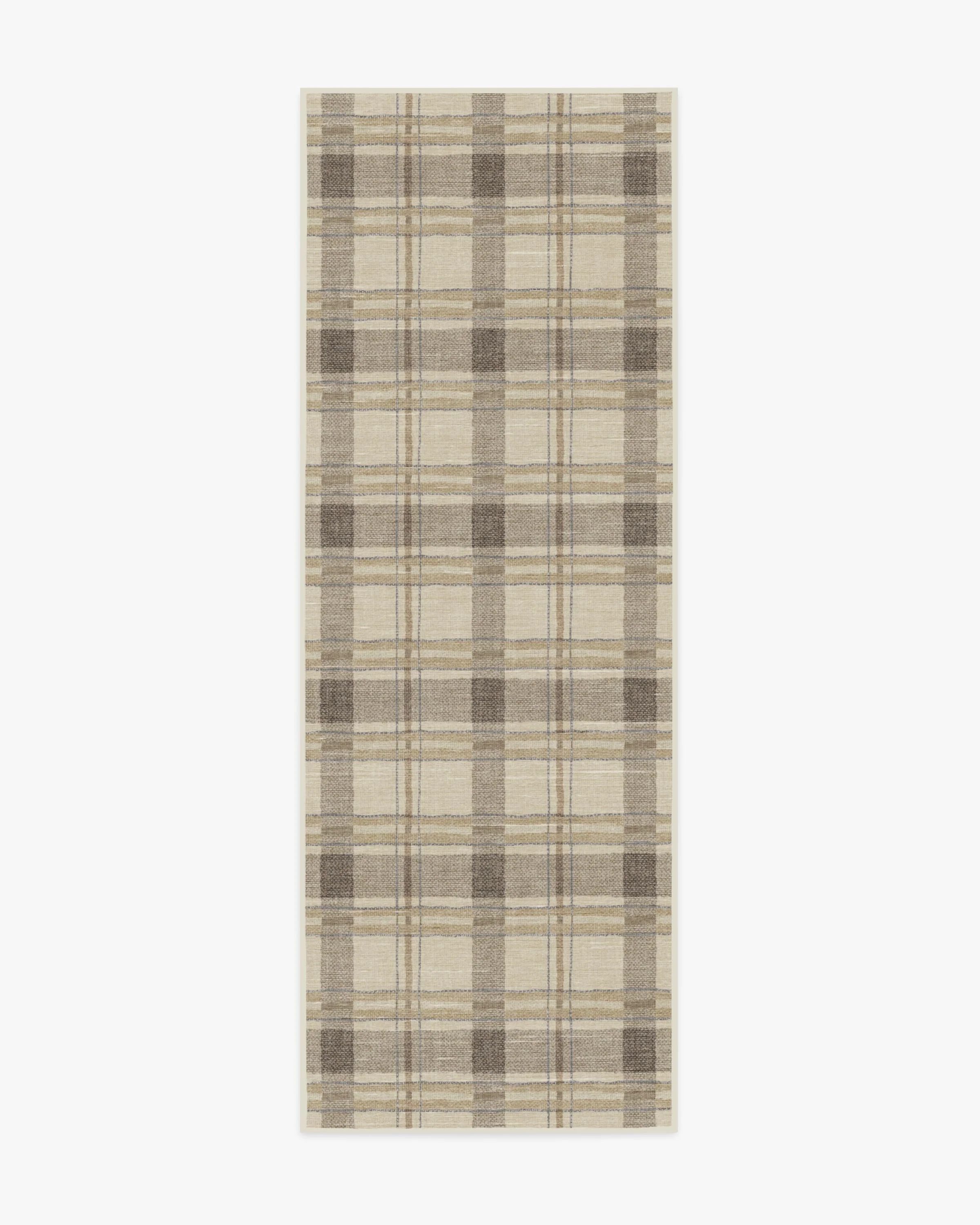 Piper Plaid Neutral Flatwoven Rug - Image 9