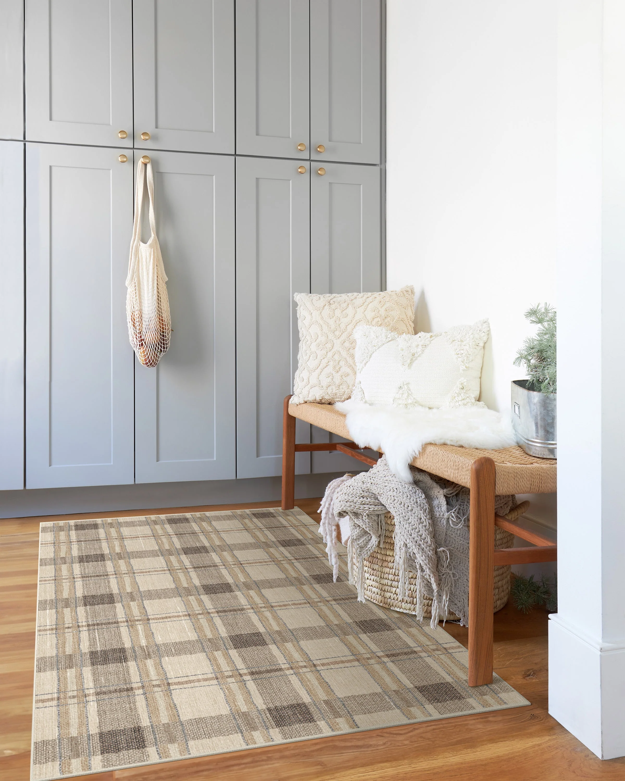 Piper Plaid Neutral Rug - Image 18