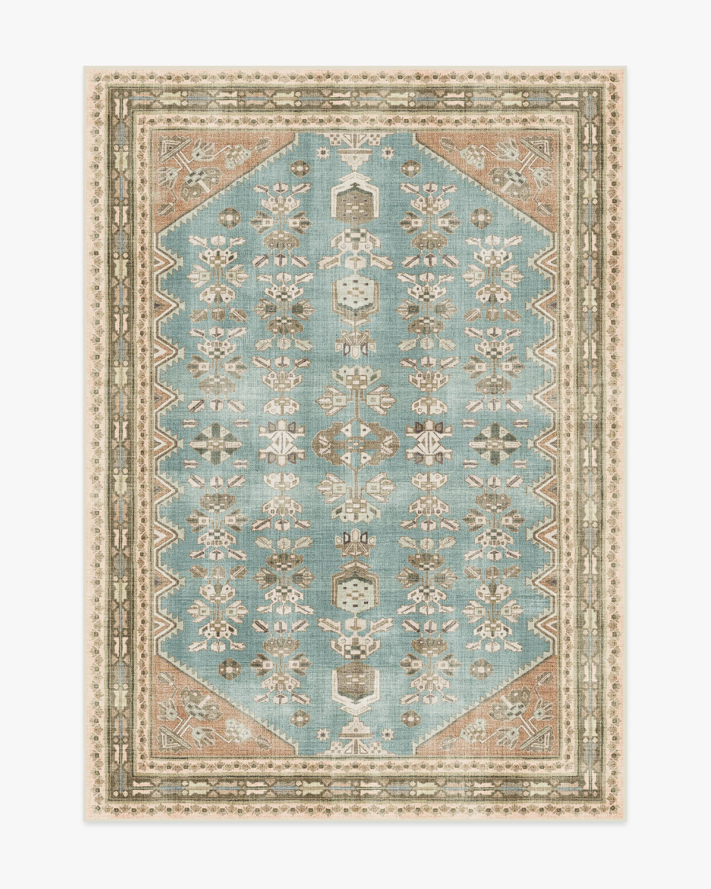 Pradera Blue & Terracotta Rug