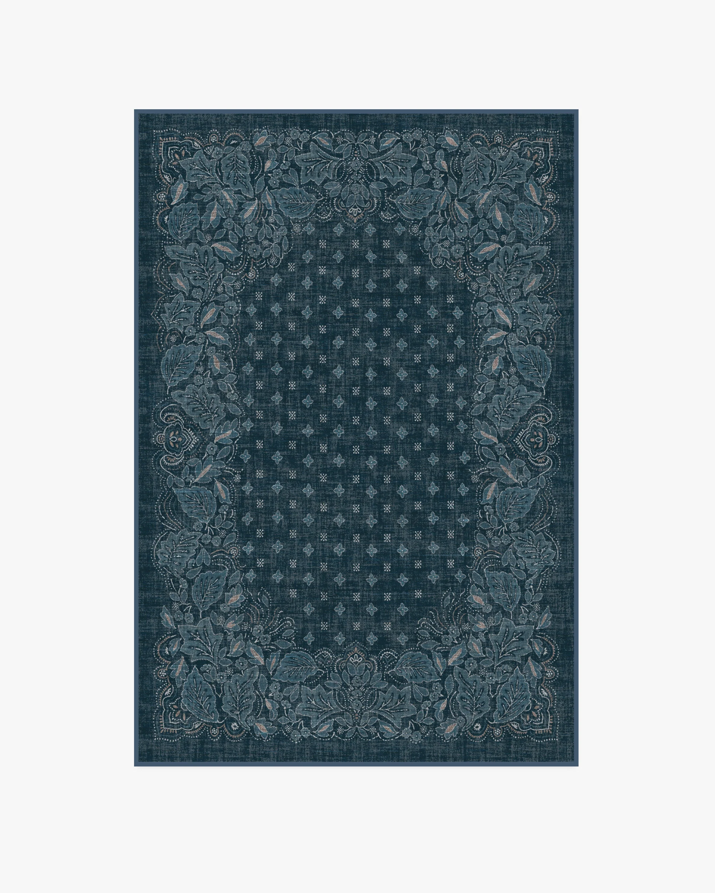 Prato Midnight Blue Flatwoven Rug - Image 14