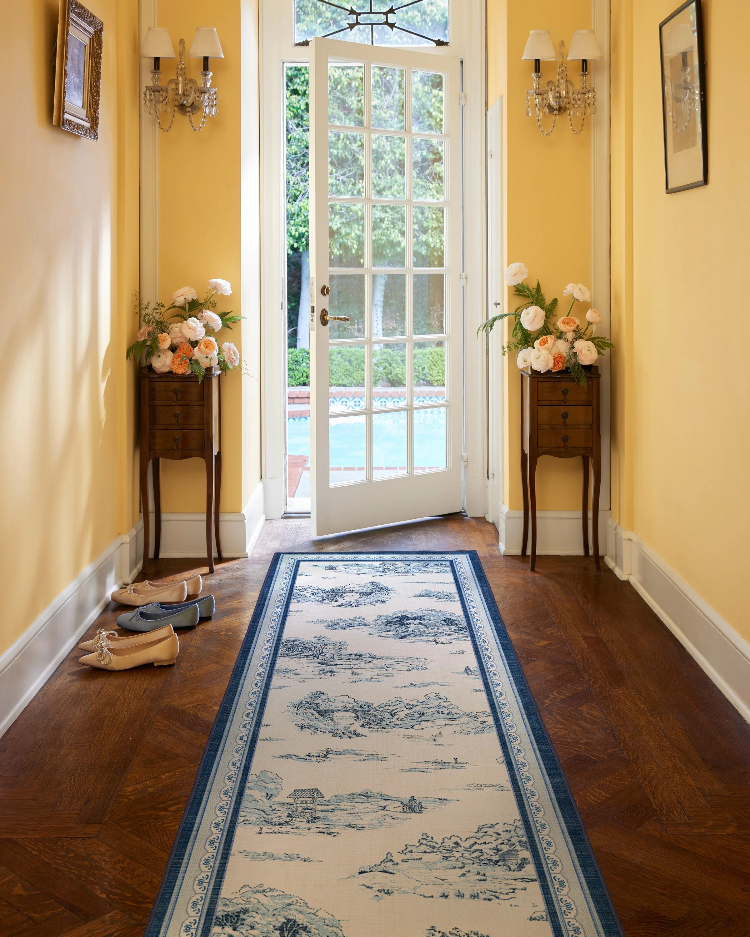 Provence Toile Delft Blue Rug - Image 17