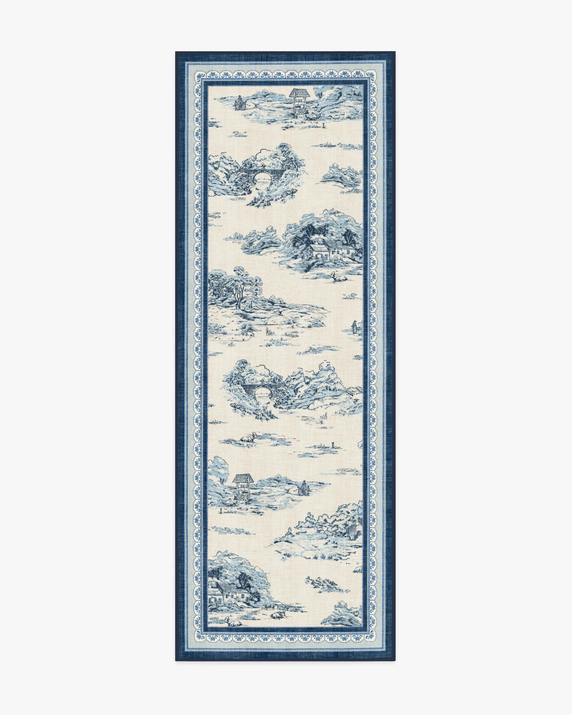 Provence Toile Delft Blue Rug - Image 3