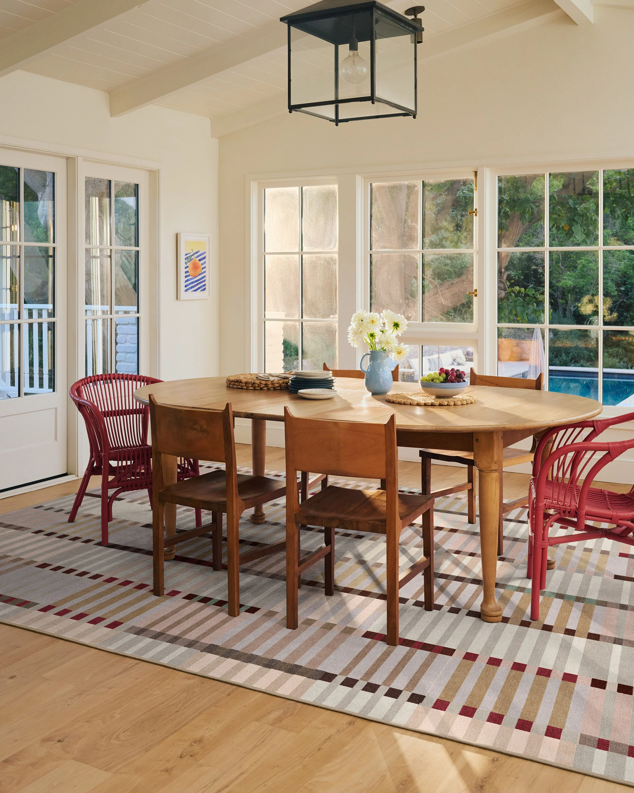 Quincy Natural Multicolor Flatwoven Rug - Image 6