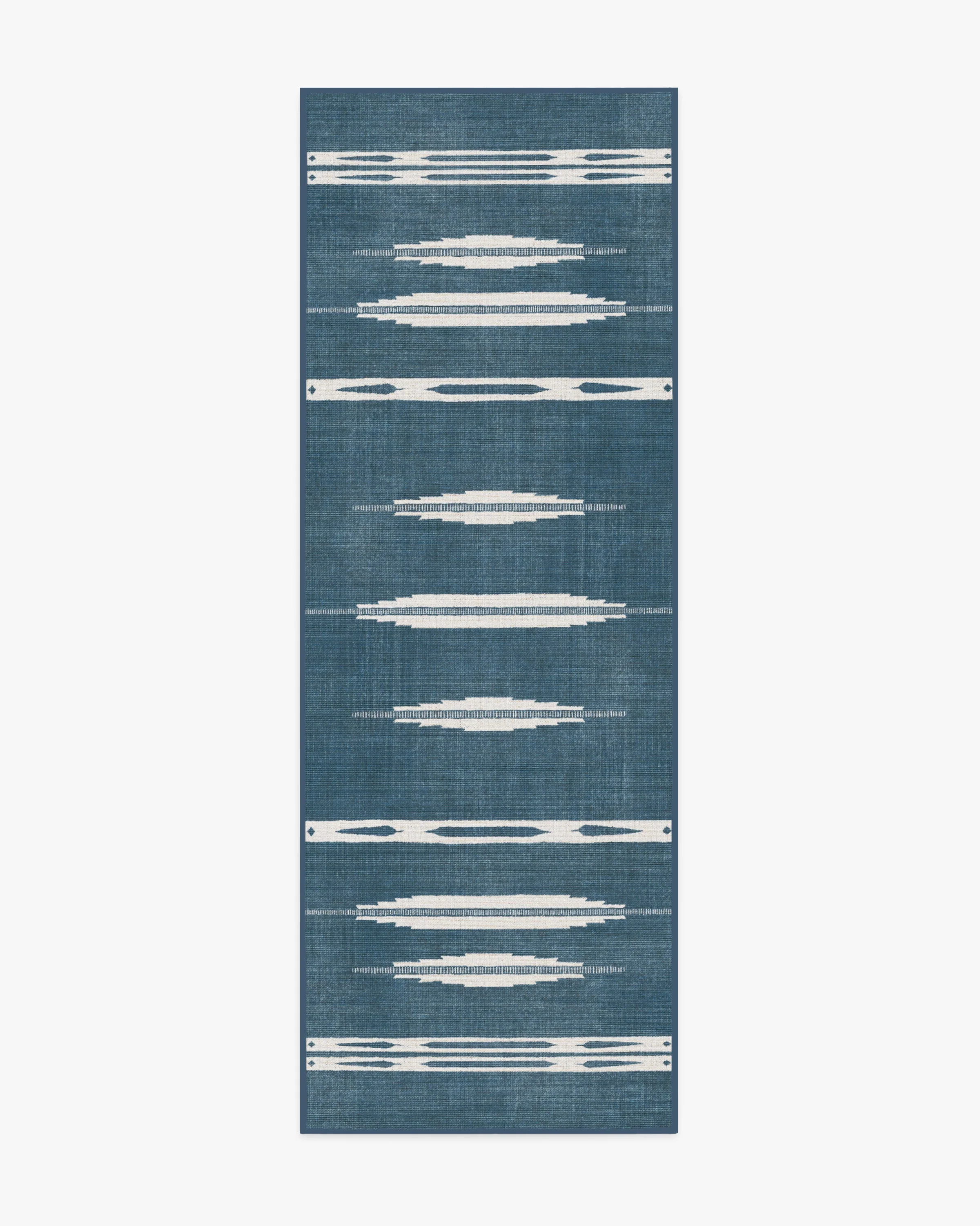 Raye Indigo & Ivory Flatwoven Rug - Image 10