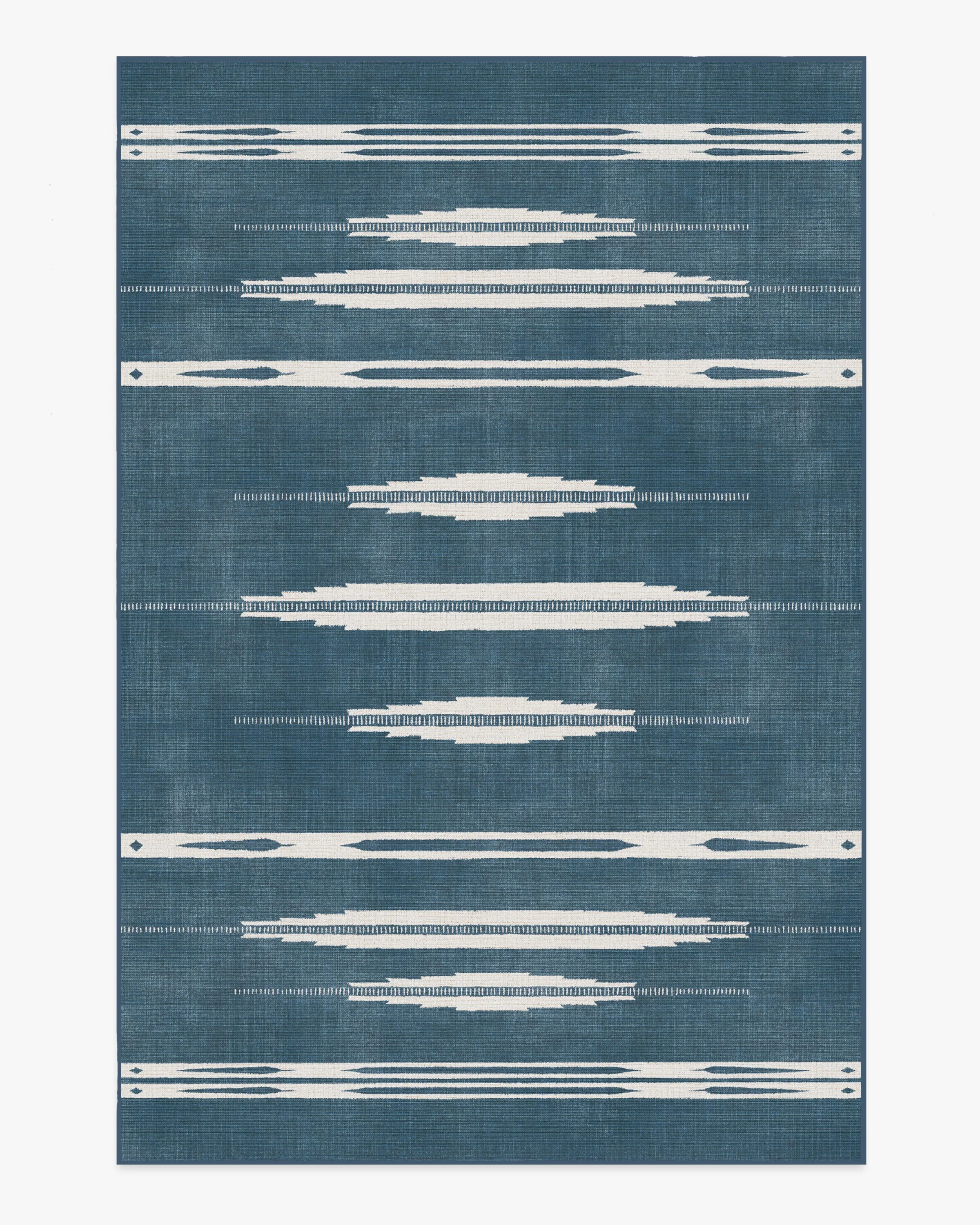 Raye Indigo & Ivory Flatwoven Rug - Image 15