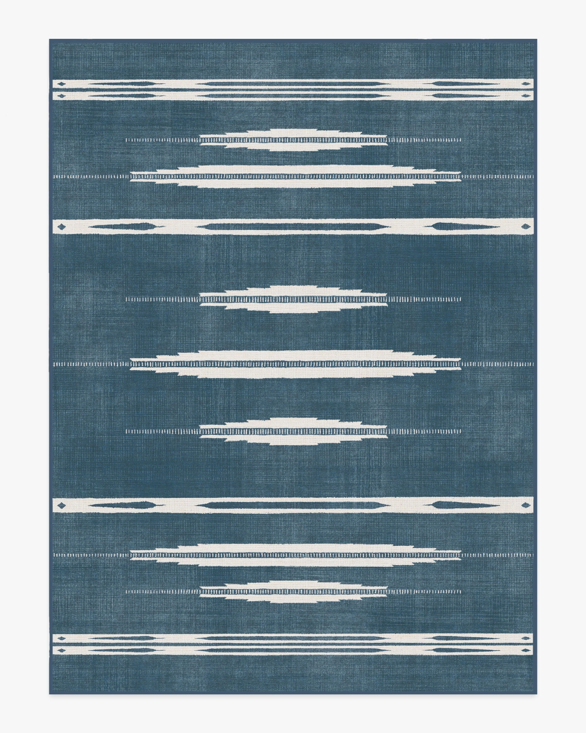 Raye Indigo & Ivory Flatwoven Rug - Image 17