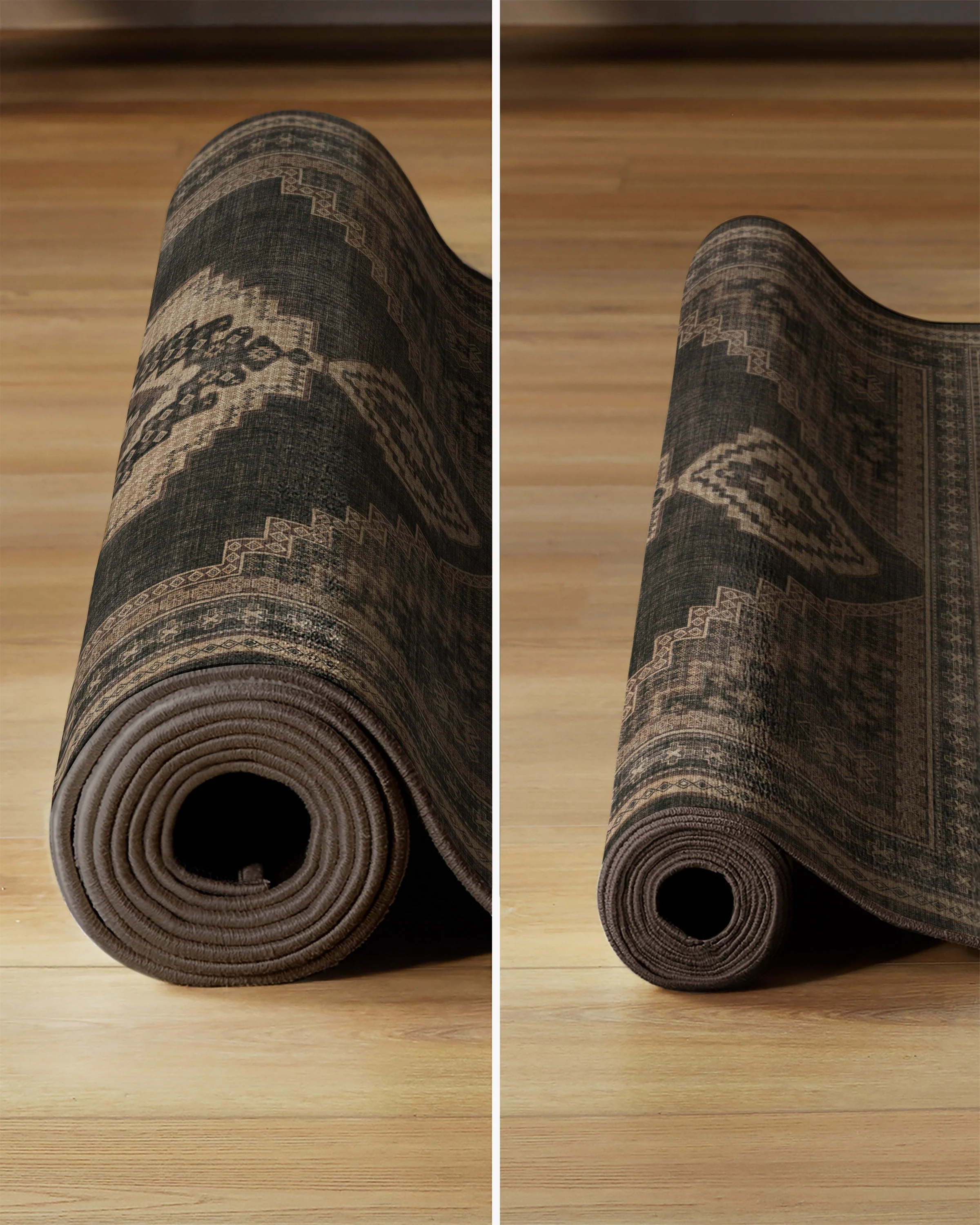 Rayne Charcoal & Tan Rug - Image 13
