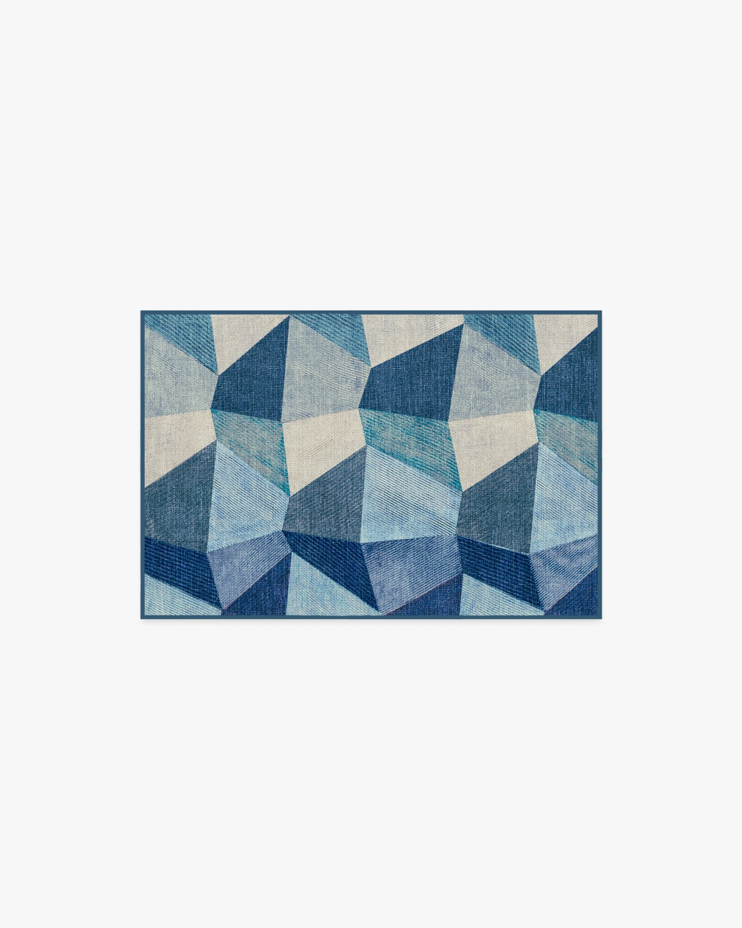 Rhea Blue Flatwoven Rug - Image 6