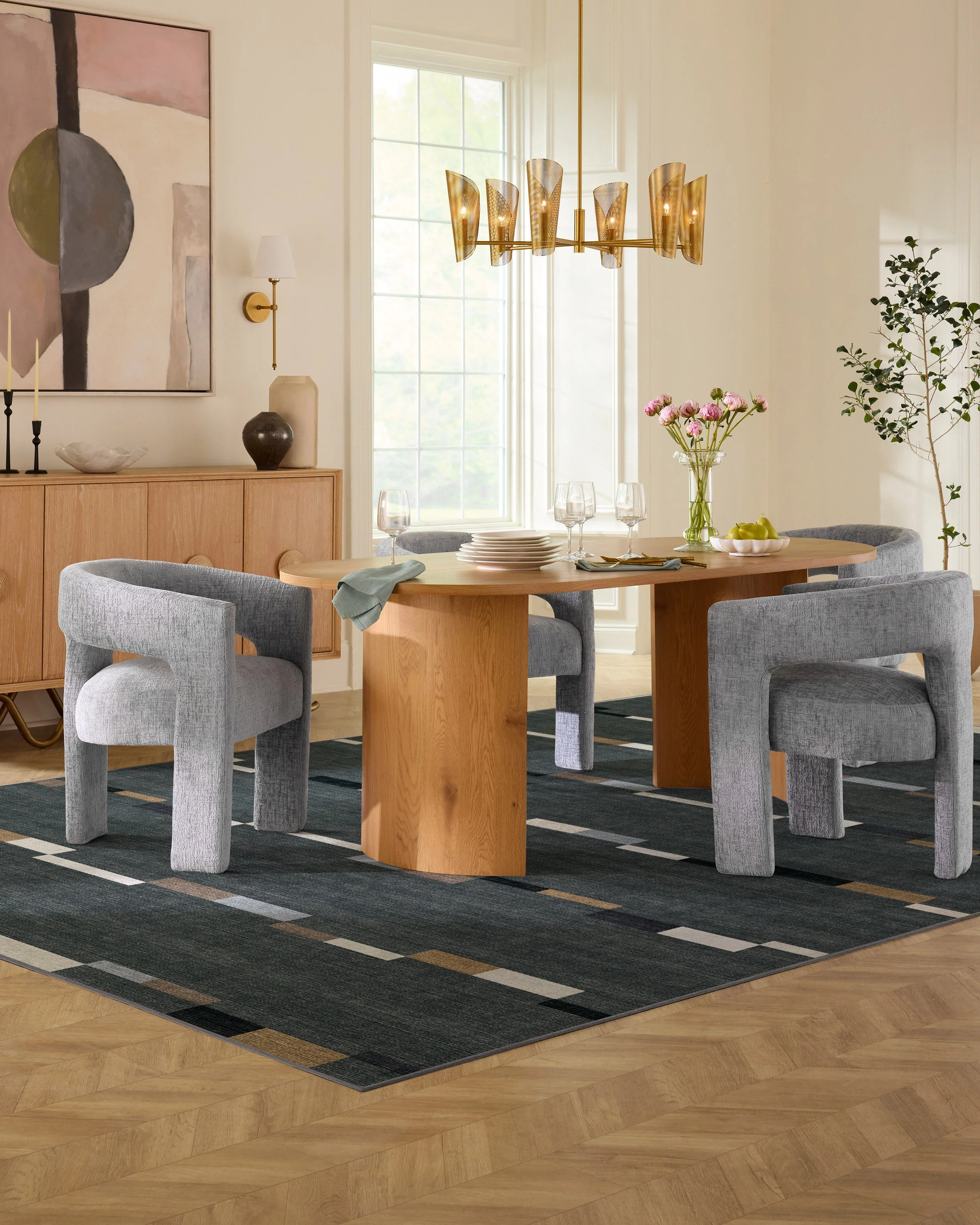 Rift Charcoal Rug - Image 2