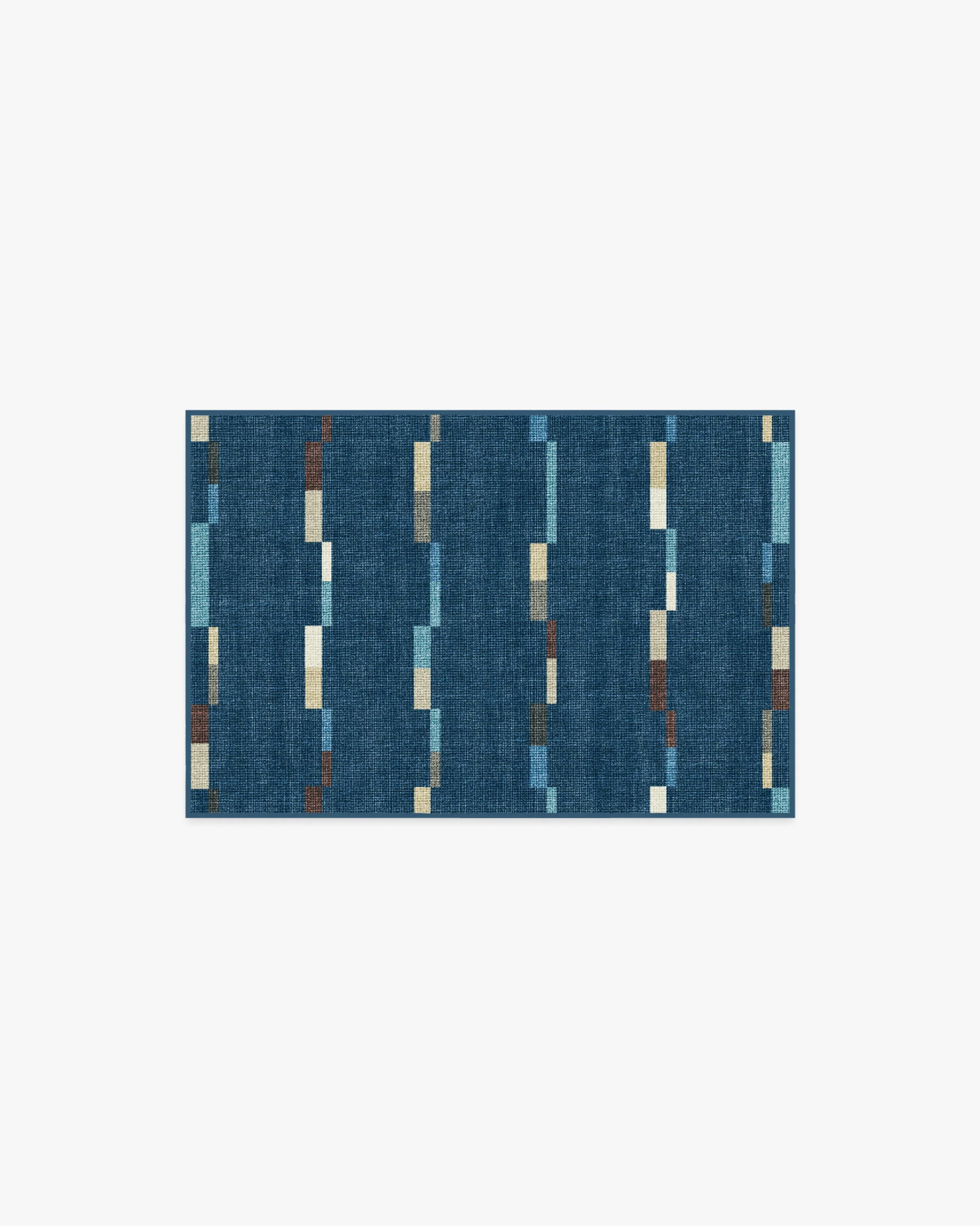 Rift Navy Rug - Image 7