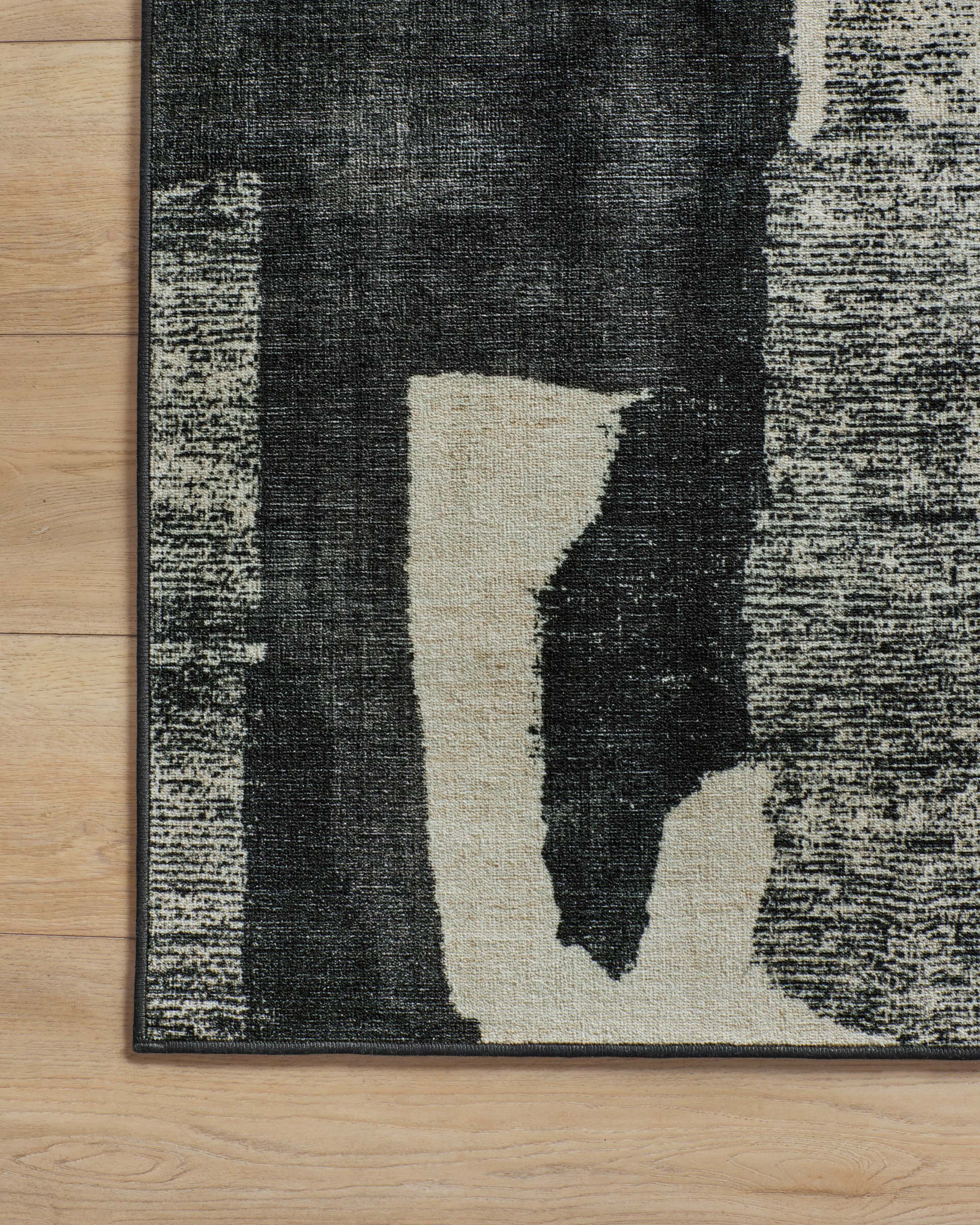 Riven Charcoal & Cream Rug - Image 15