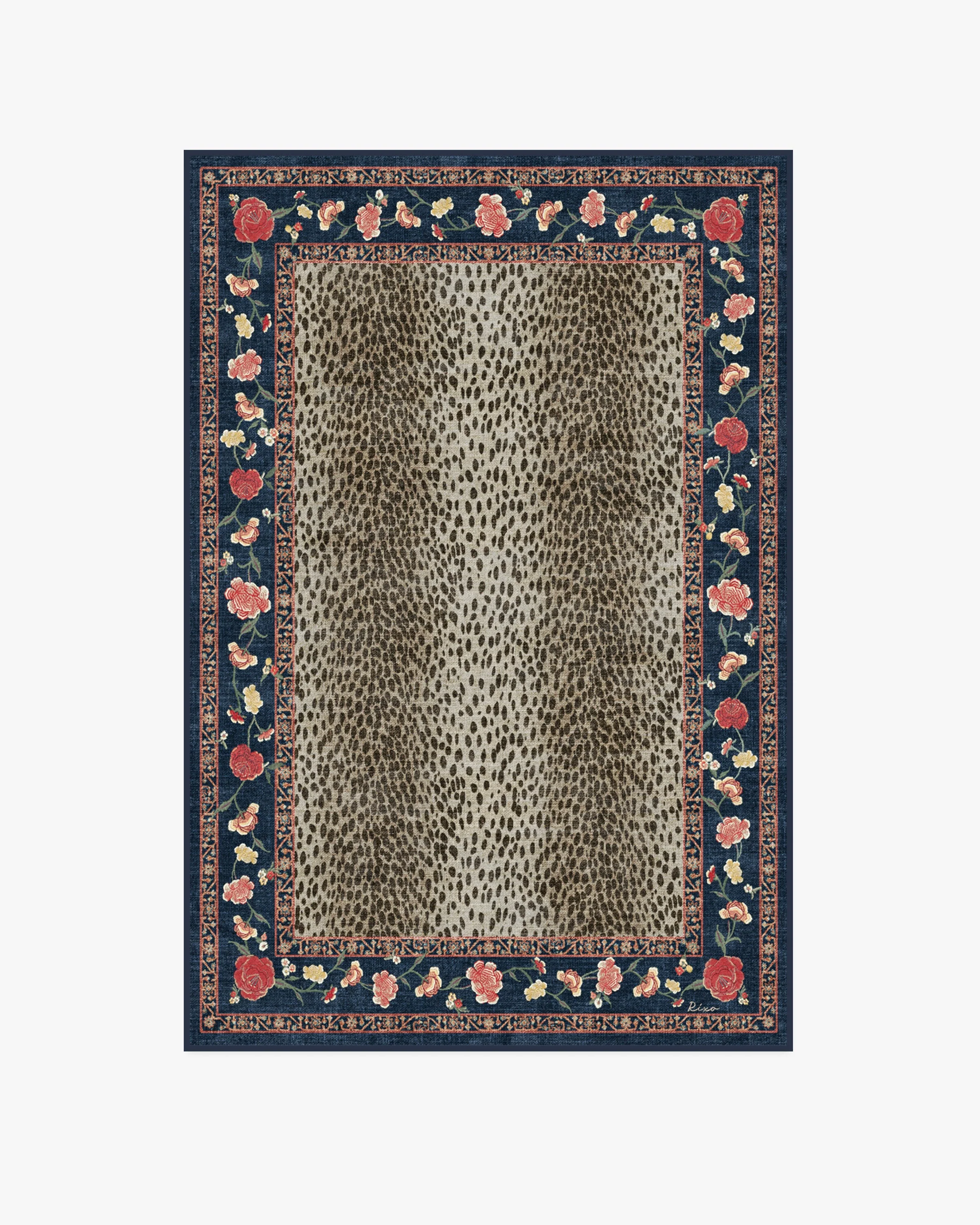 Kensington Sapphire & Brown Flatwoven Rug by RIXO - Image 12
