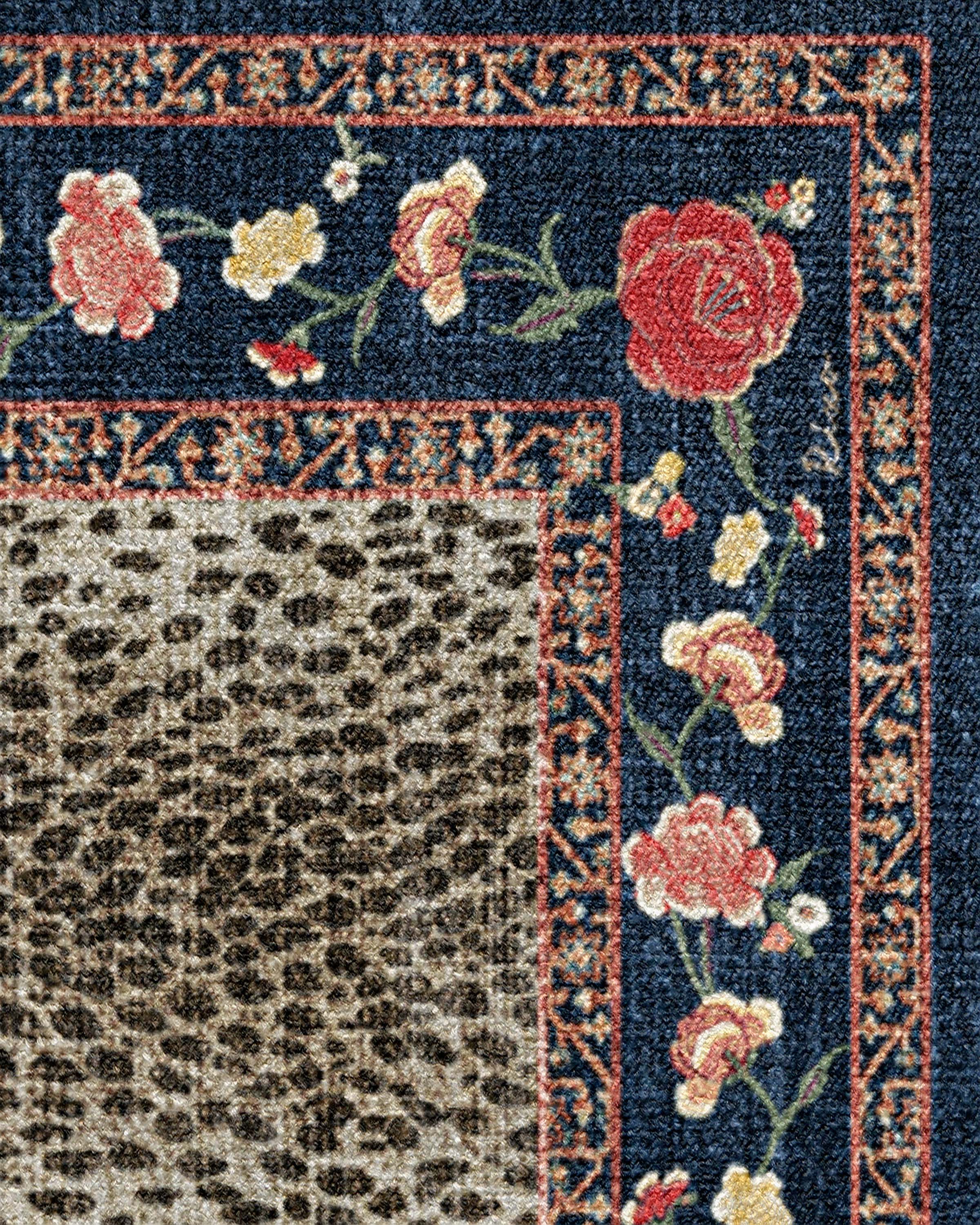 Kensington Sapphire & Brown Rug by RIXO - Image 2