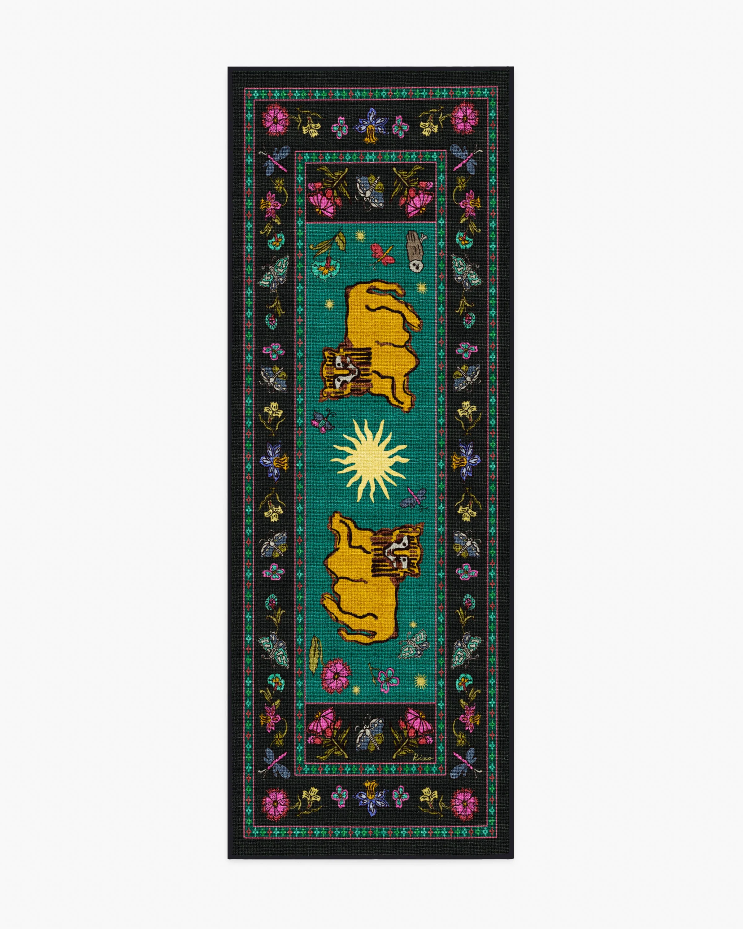 Lion’s Cub Charcoal Multicolor Rug by RIXO - Image 9