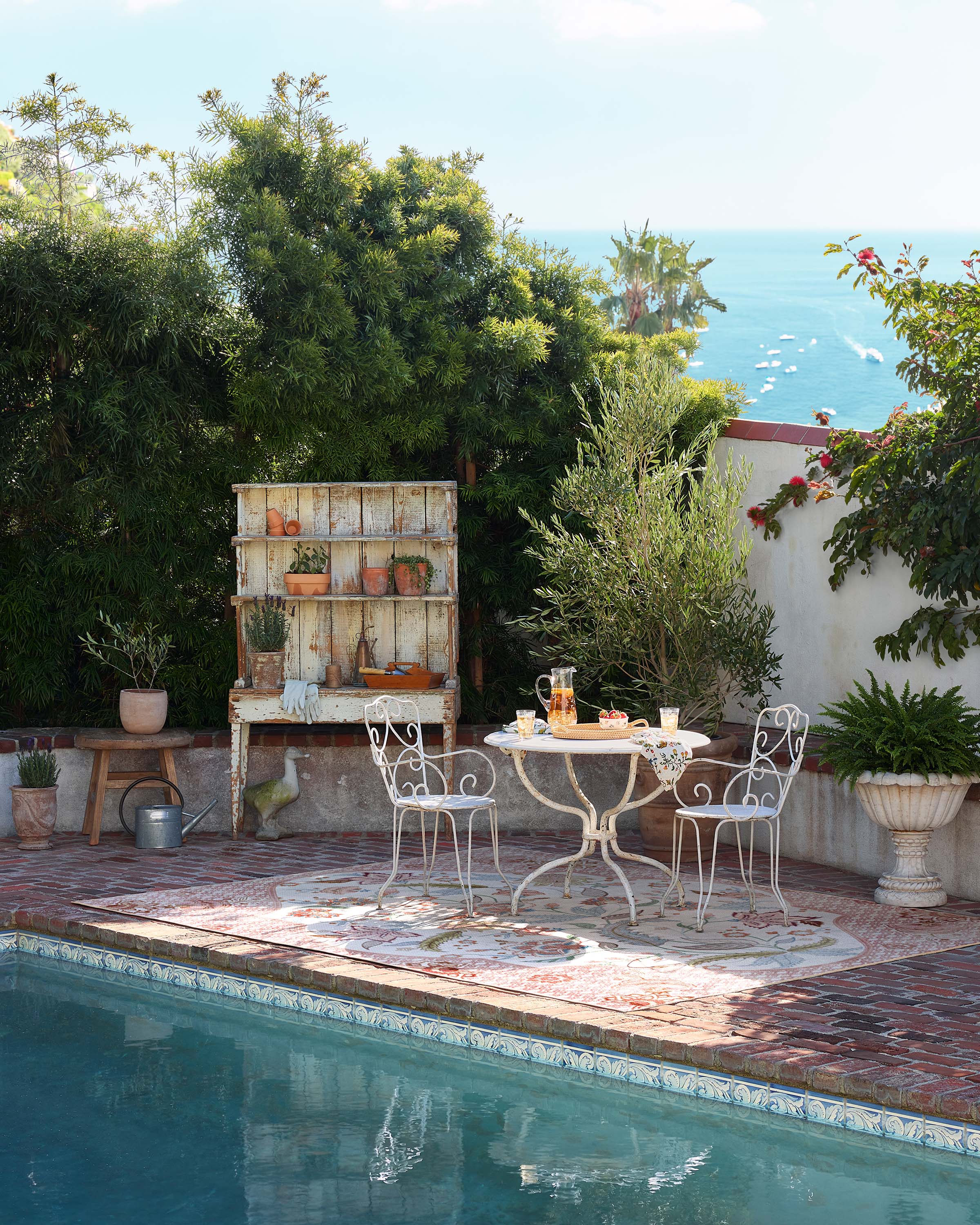 Rosalee Red Multicolor Outdoor Rug - Image 6