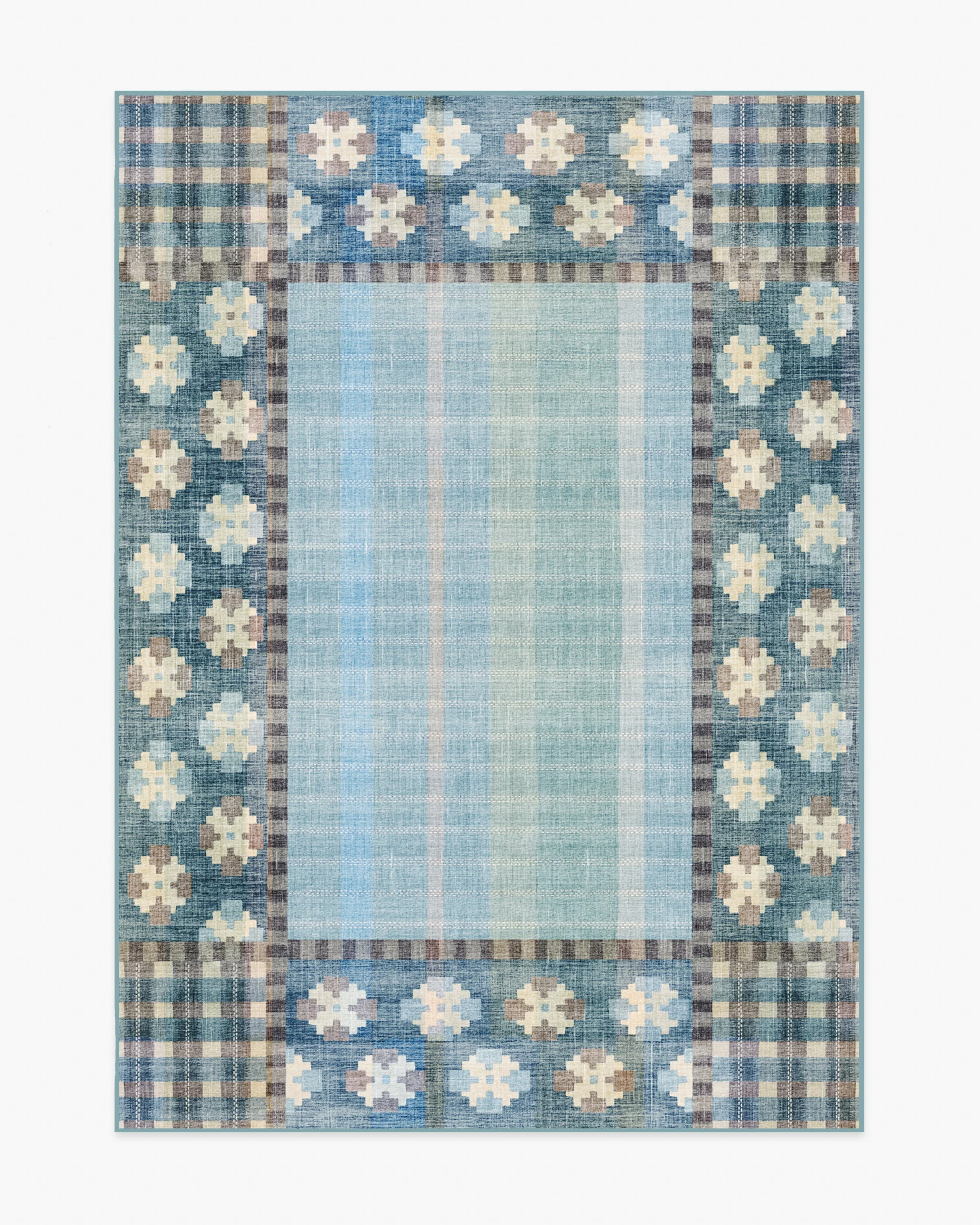 Rowley Blue Flatwoven Rug