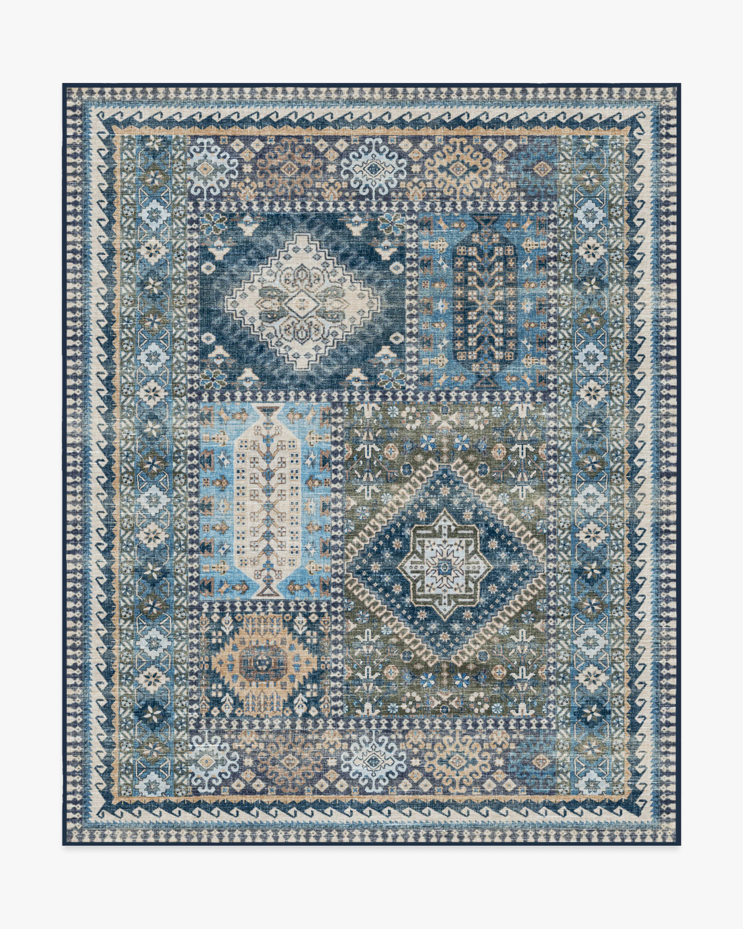 Rumi Blue Flatwoven Rug - Image 11