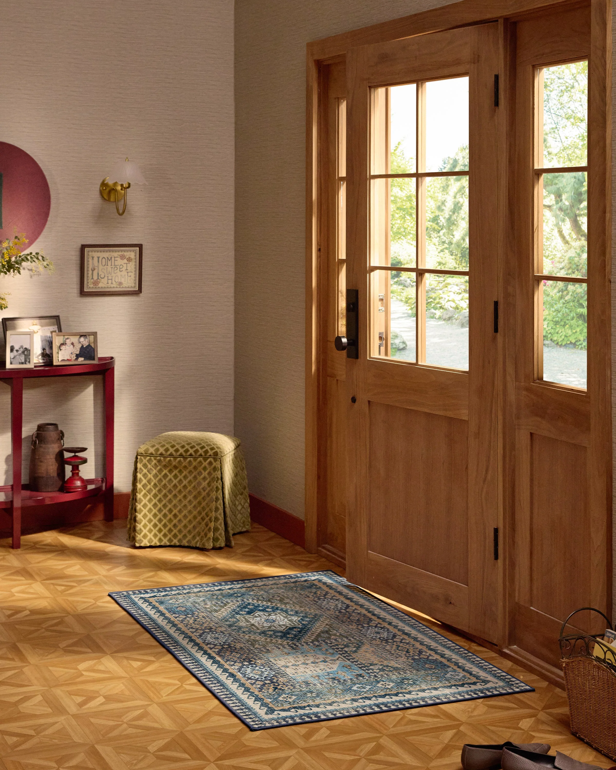 Rumi Blue Flatwoven Rug - Image 16