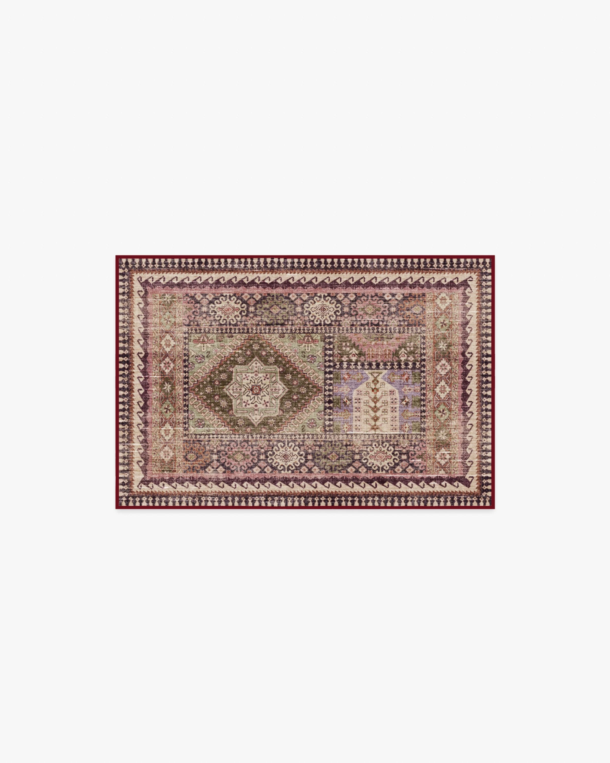 Rumi Mauve & Olive Rug - Image 2