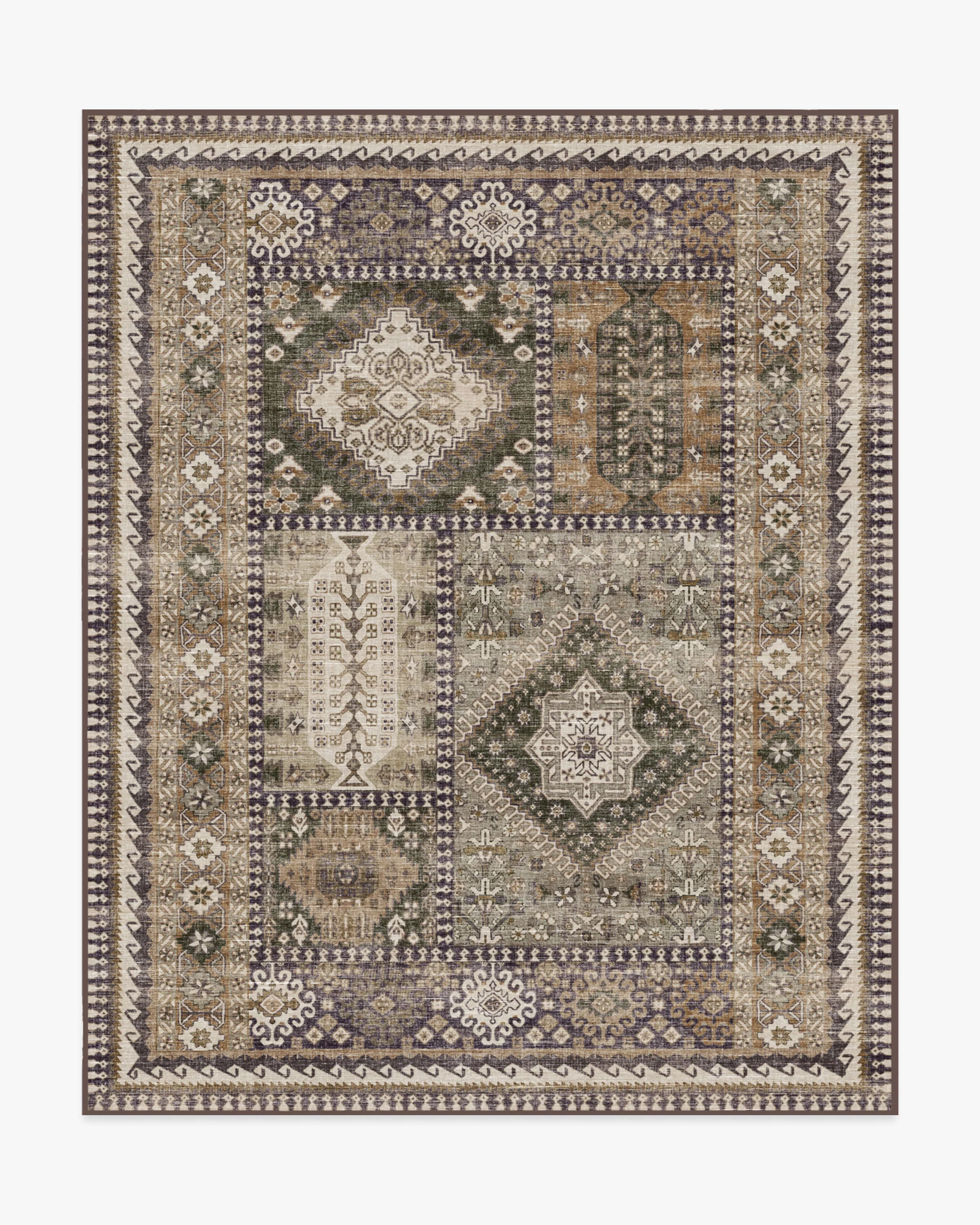 Rumi Olive & Tan Flatwoven Rug - Image 11