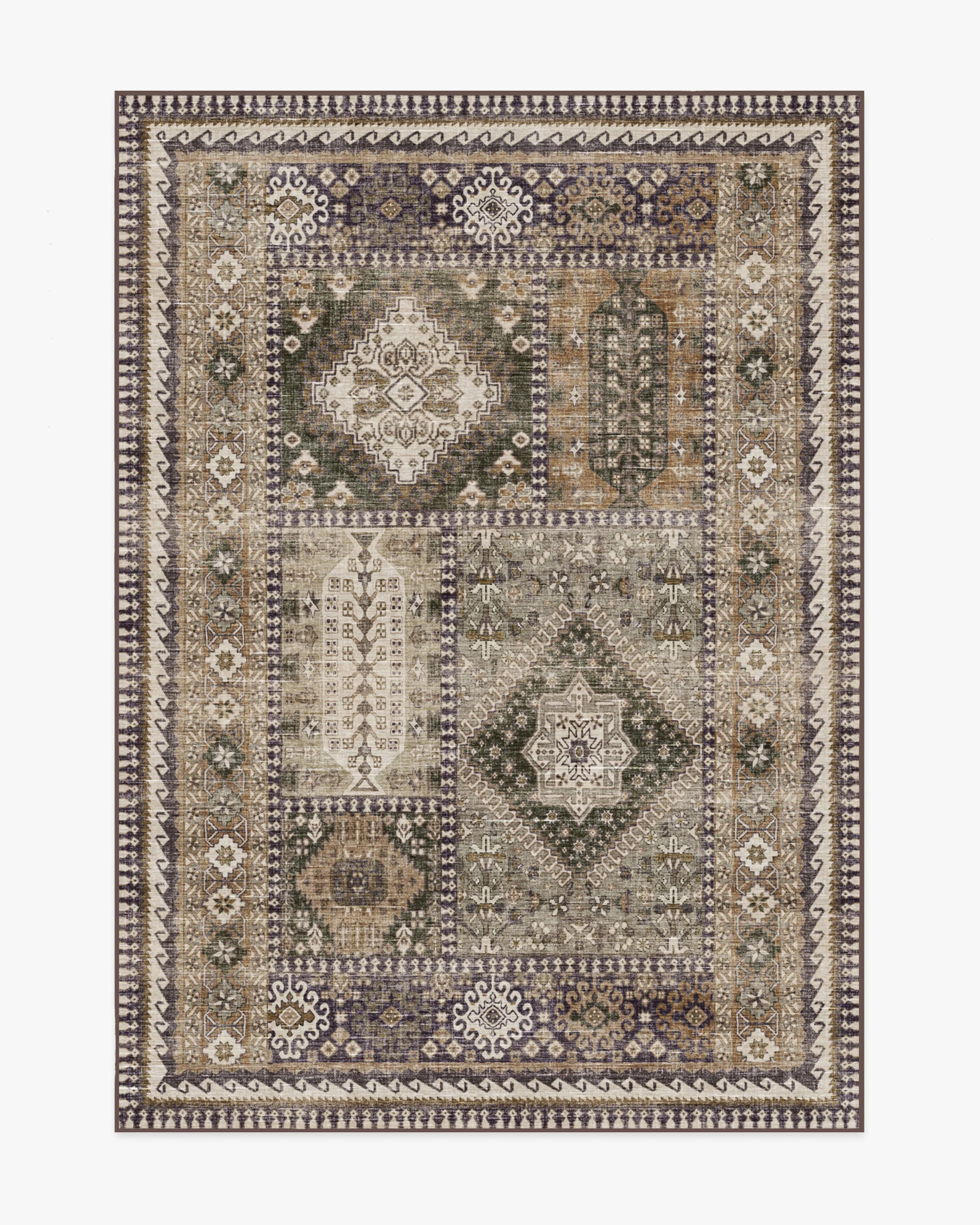 Rumi Olive & Tan Rug - Image 5