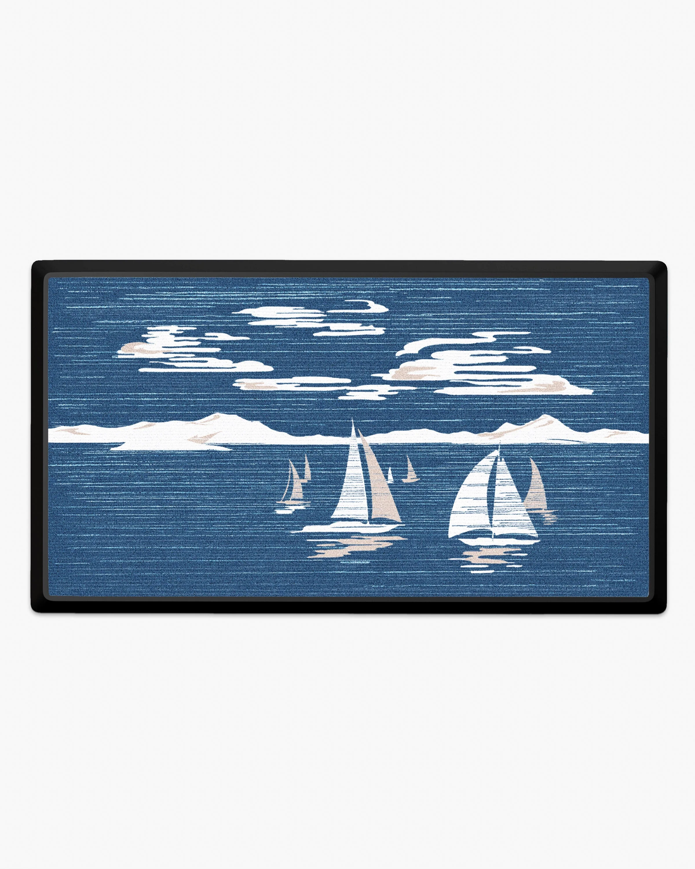 Sail Away Blue Large Doormat