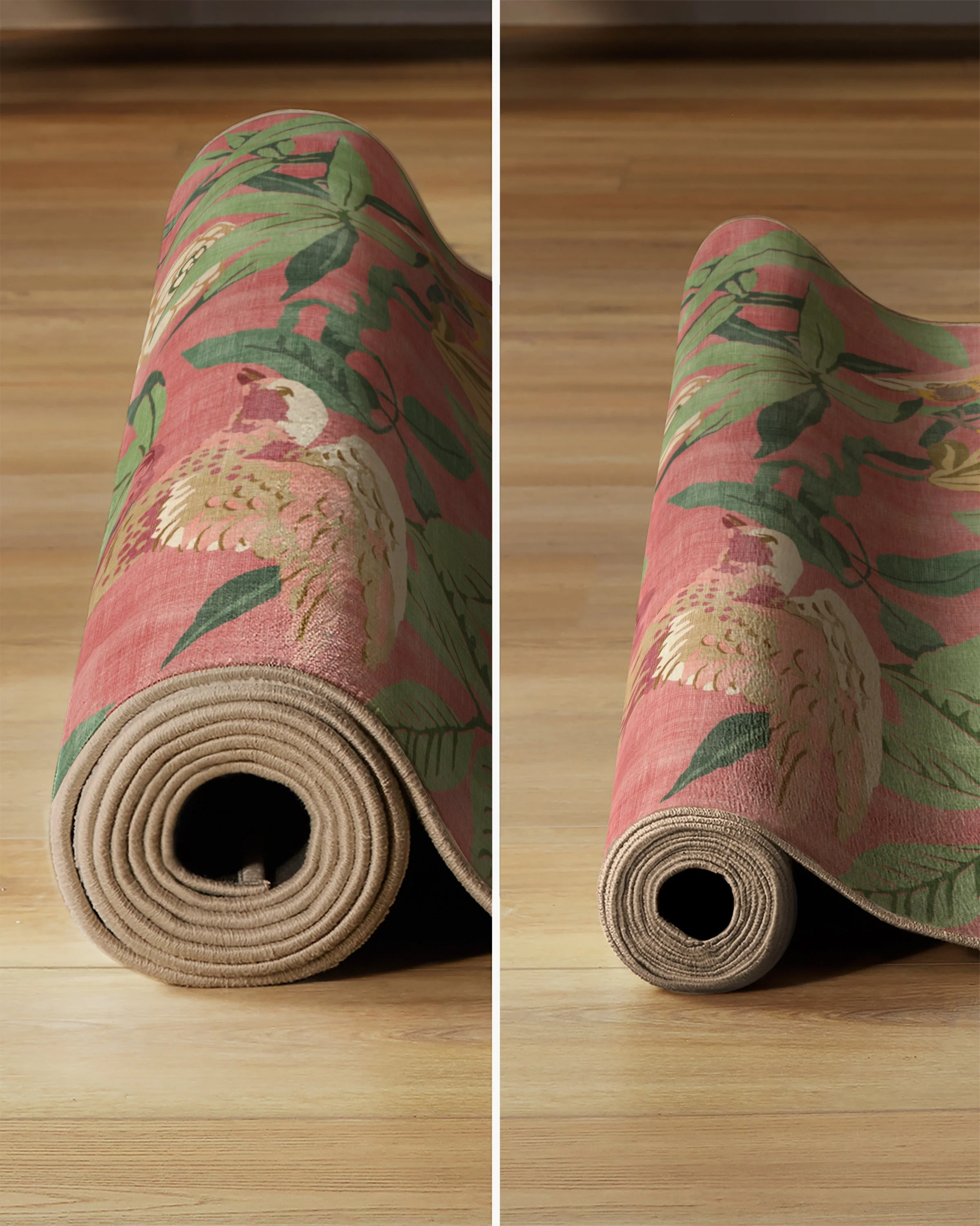 Bamboo & Bird Blossom Pink Rug by Sanderson - Image 15