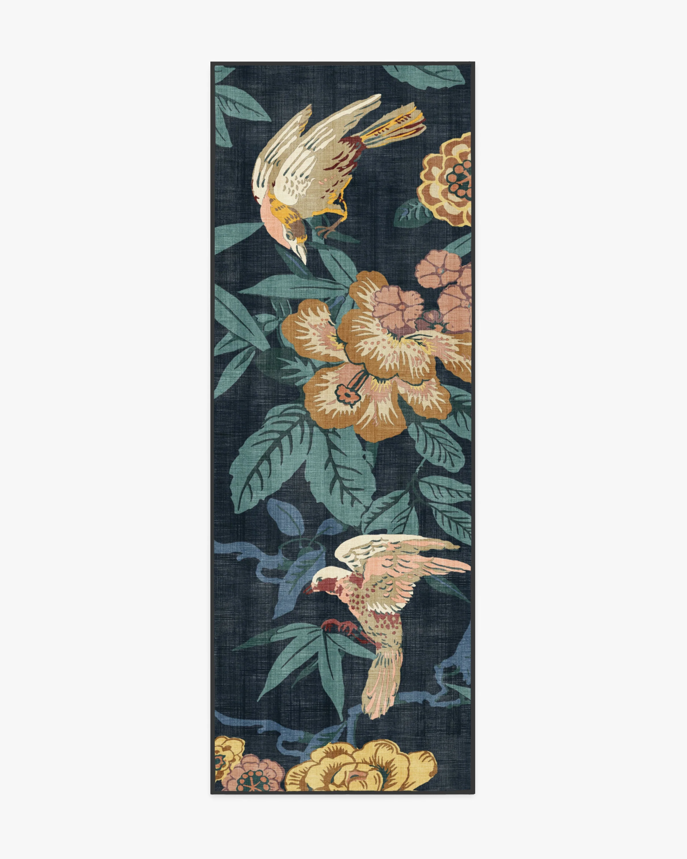 Bamboo & Bird Indigo Flatwoven Rug by Sanderson - Image 10