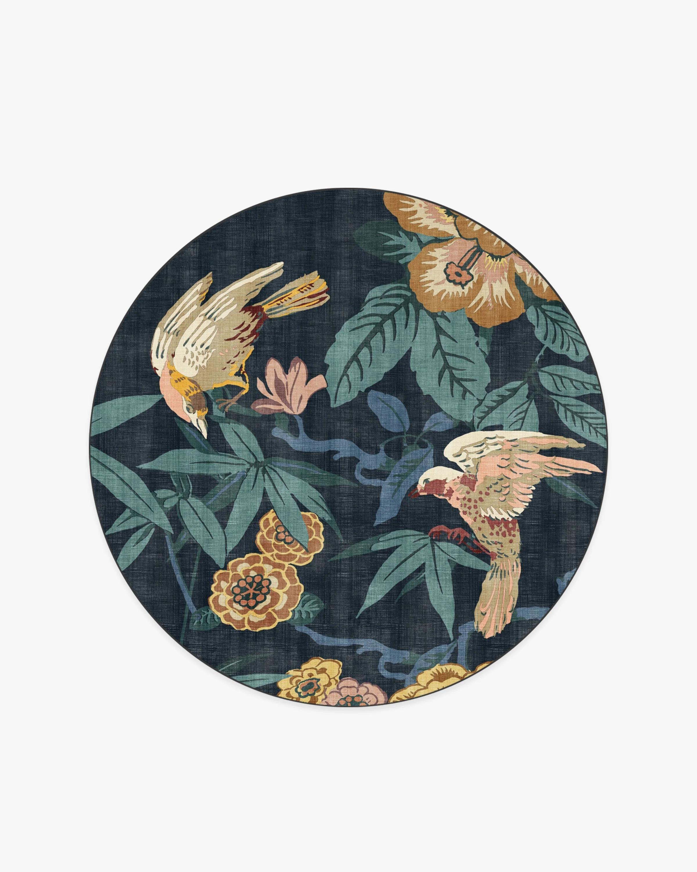 Bamboo & Bird Indigo Rug by Sanderson - Image 13