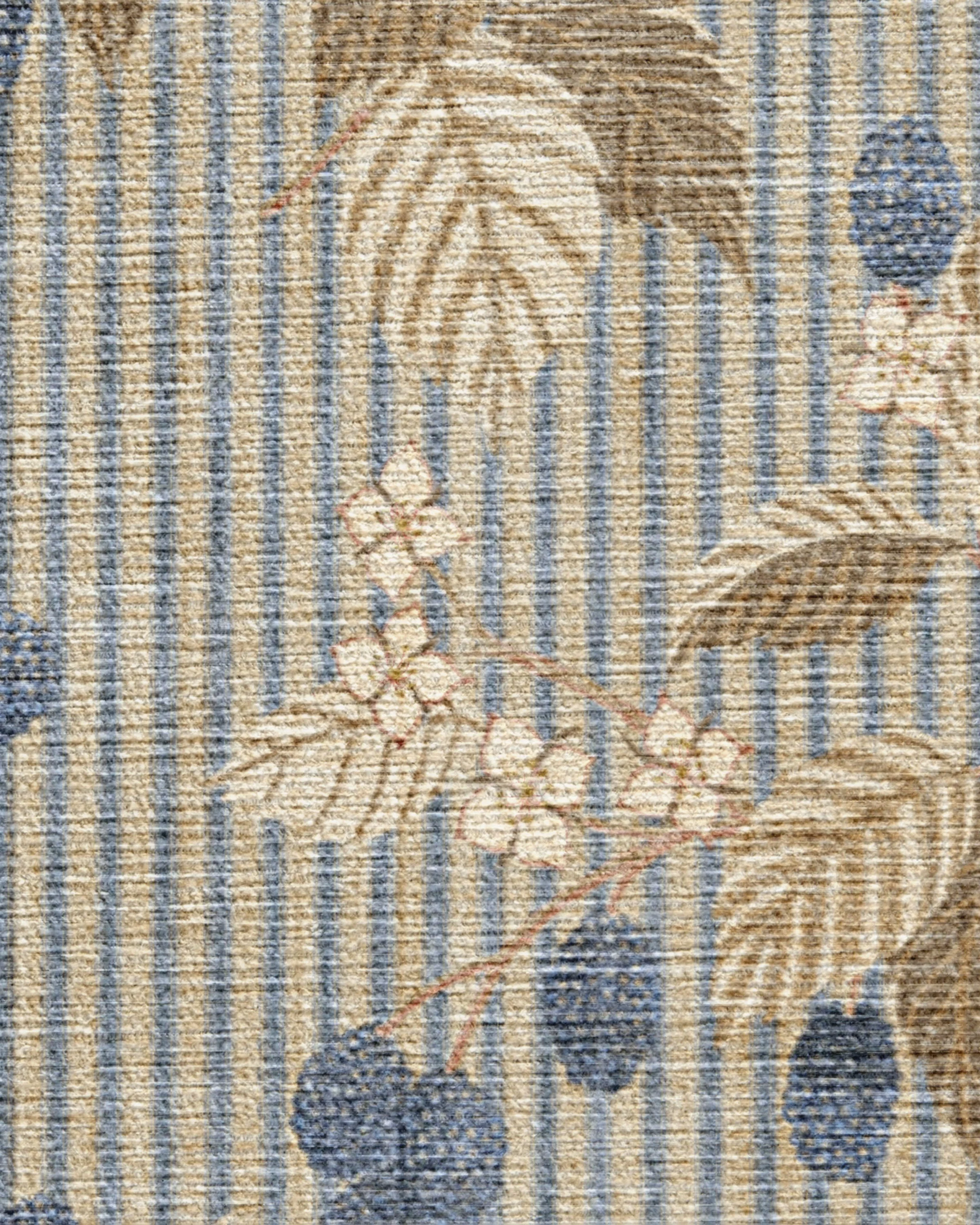 Rubus Azure & Fawn Flatwoven Rug by Sanderson - Image 2
