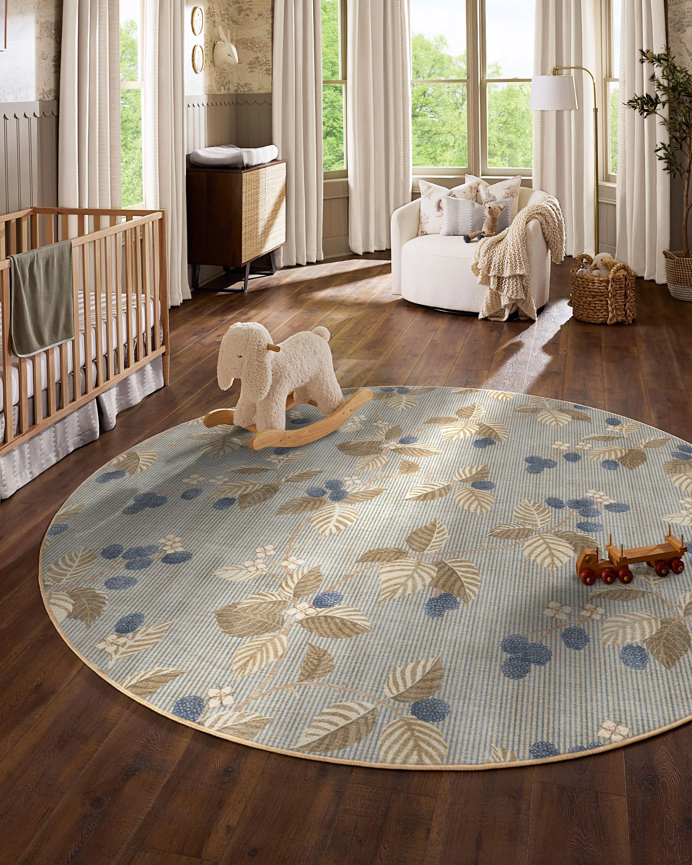 Rubus Azure & Fawn Rug by Sanderson - Image 20